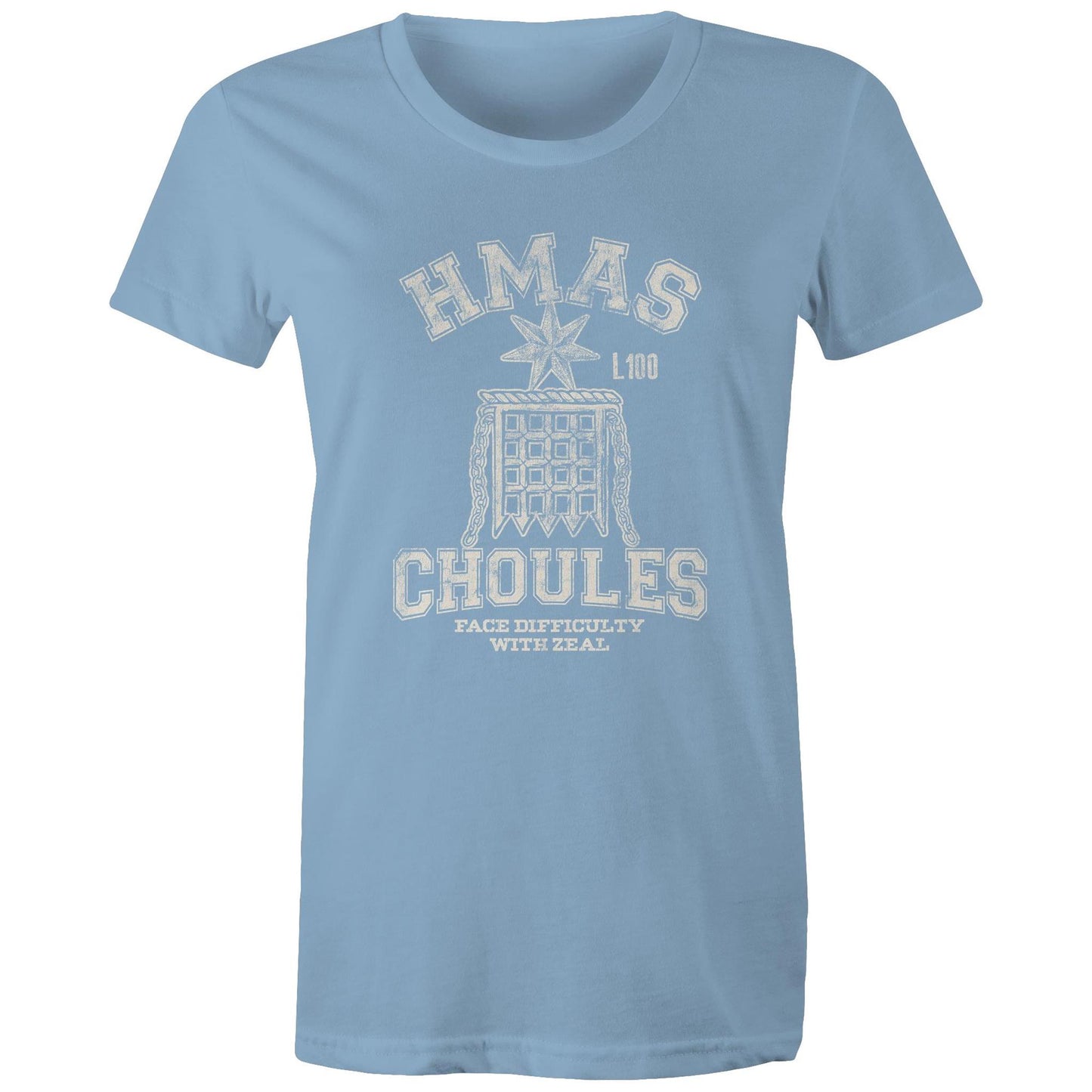 HMAS Choules L100 Women's T-shirt (style Alpha, white)