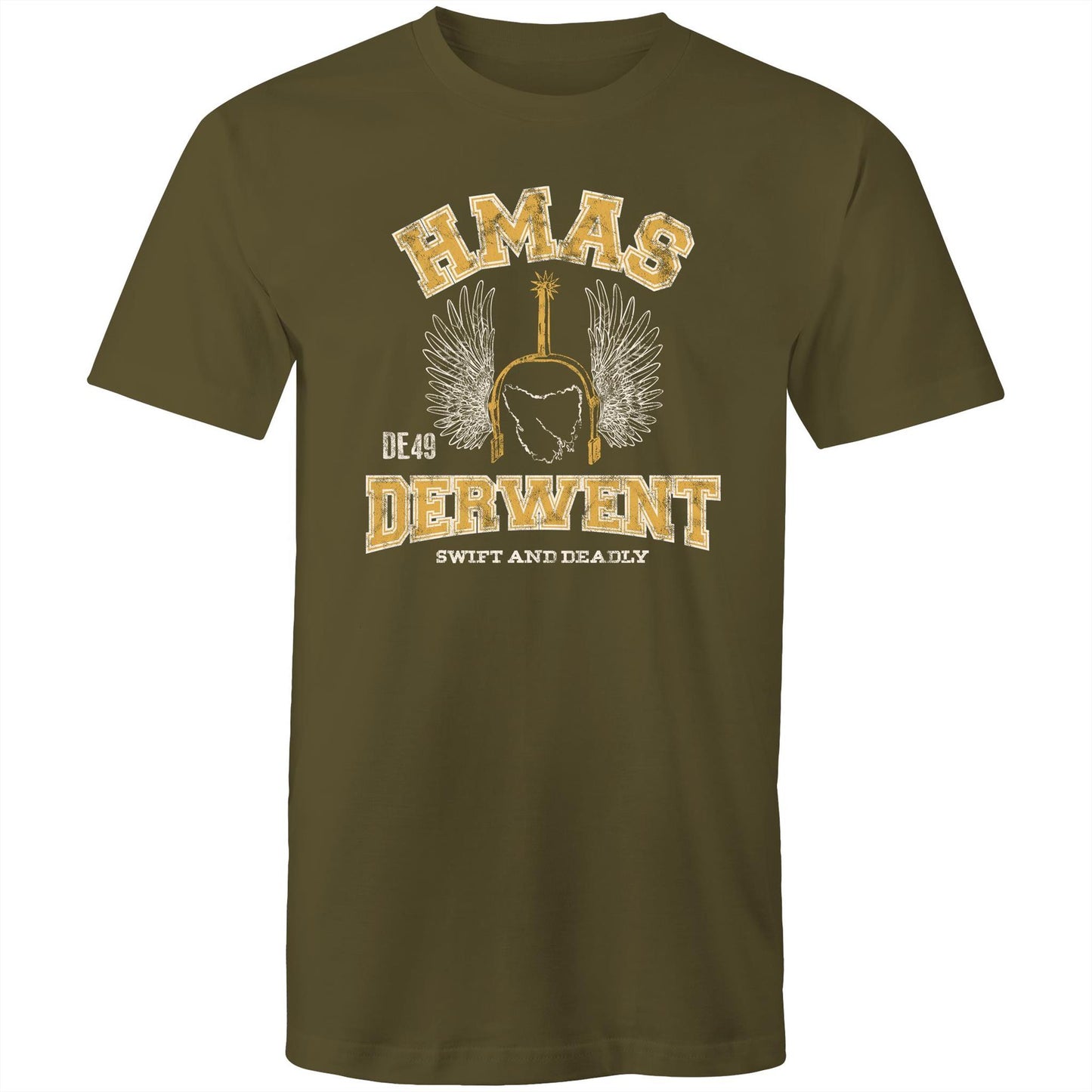 HMAS Derwent DE49 Men's T-shirt (Style Alpha, colour)