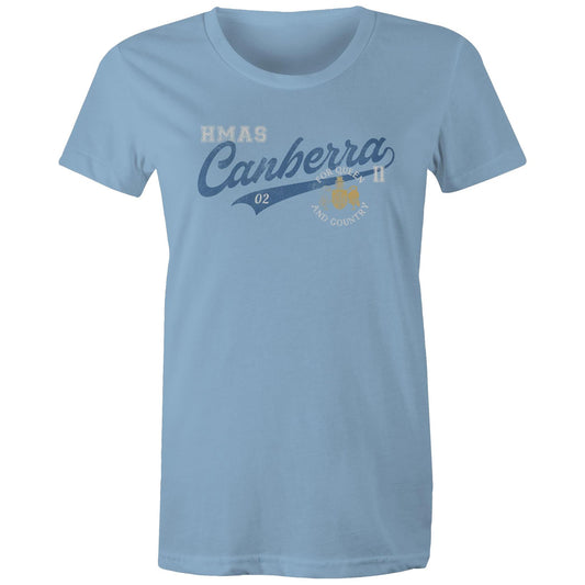 HMAS Canberra (II) FFG02 Women's T-shirt (style Bravo)
