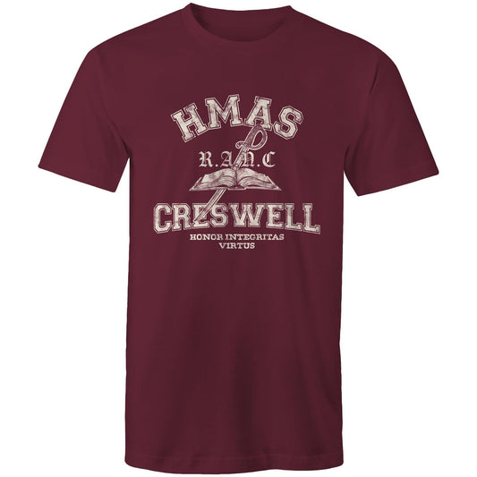 HMAS Creswell Men's T-shirt (Style Alpha, white)