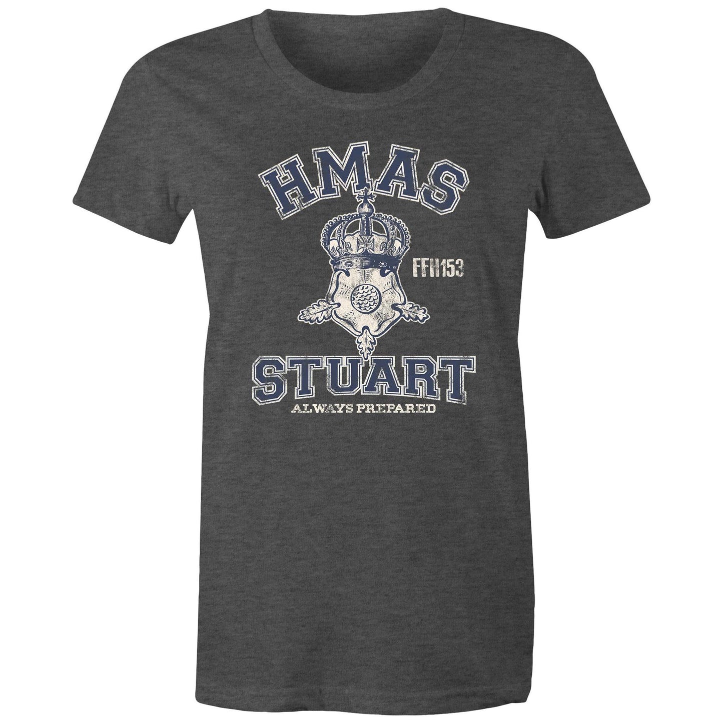 HMAS Stuart (III) FFH153 Women's T-shirt (style Alpha, blue)