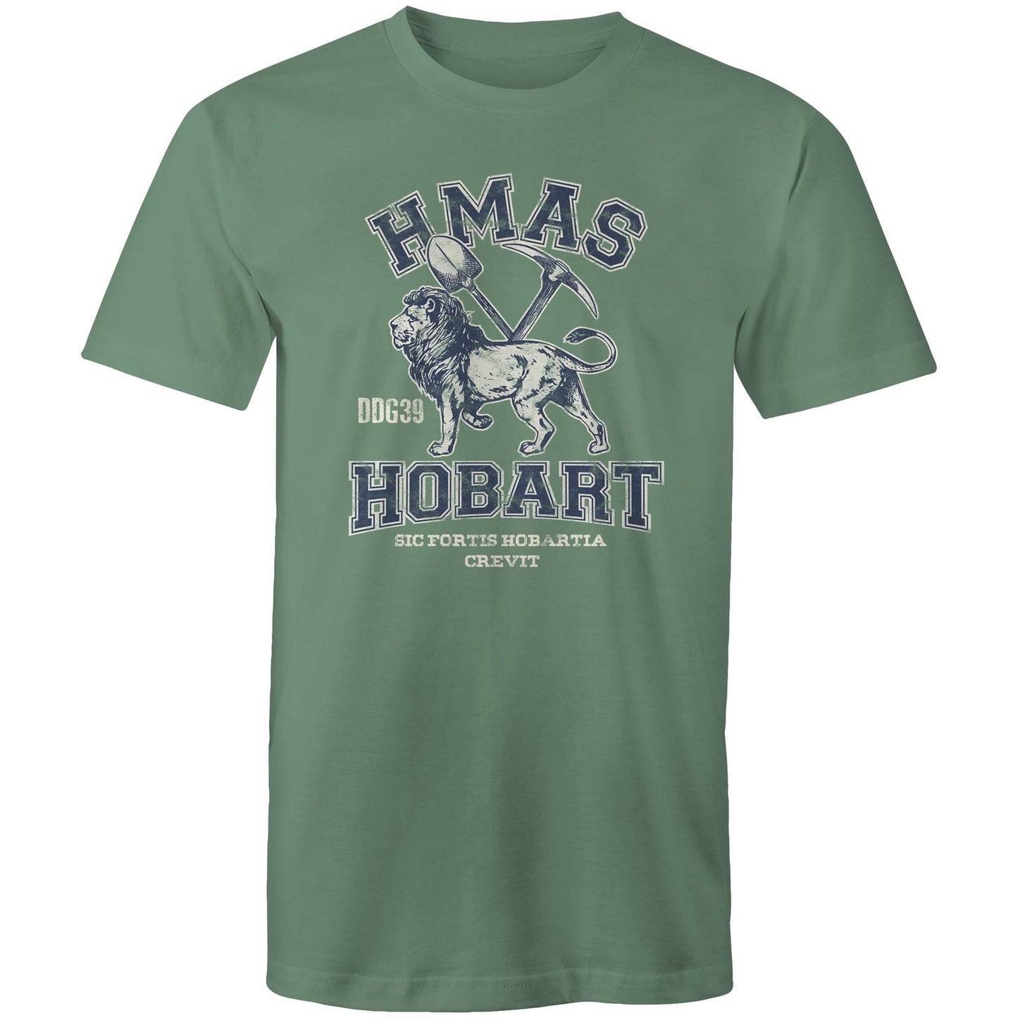HMAS Hobart (II) DDG30 Men's T-shirt (style Alpha, blue)