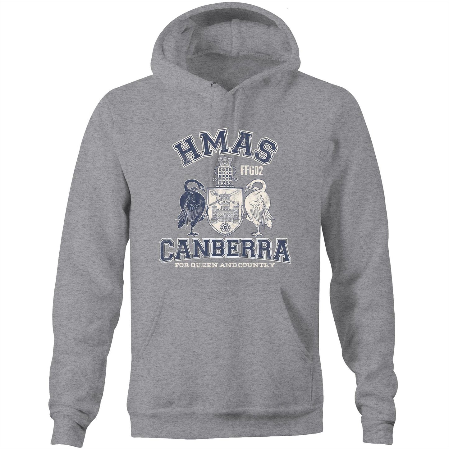 HMAS Canberra (II) FFG02 Men's Hoodie (style Alpha)