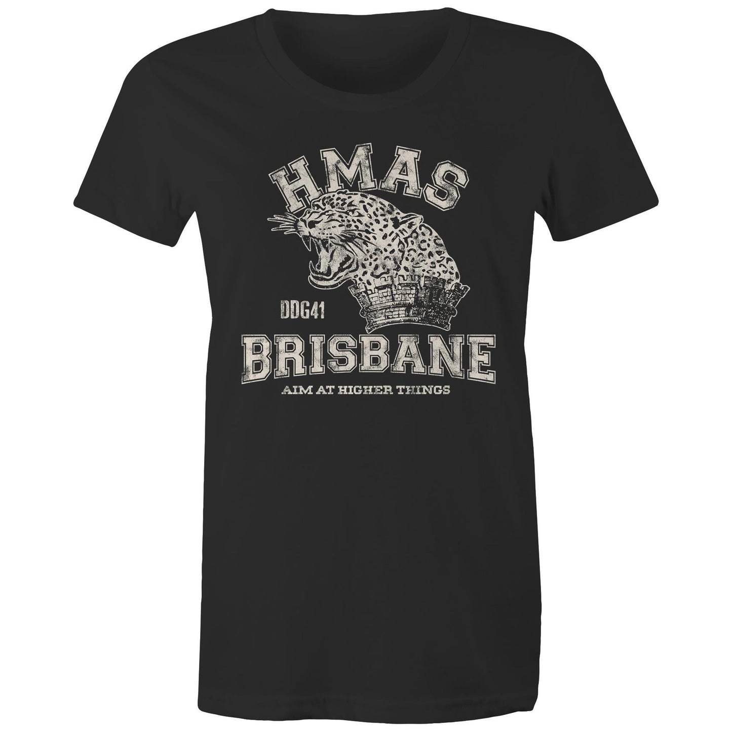 HMAS Brisbane (III) DDG41 Women's T-shirt (style Alpha, white)