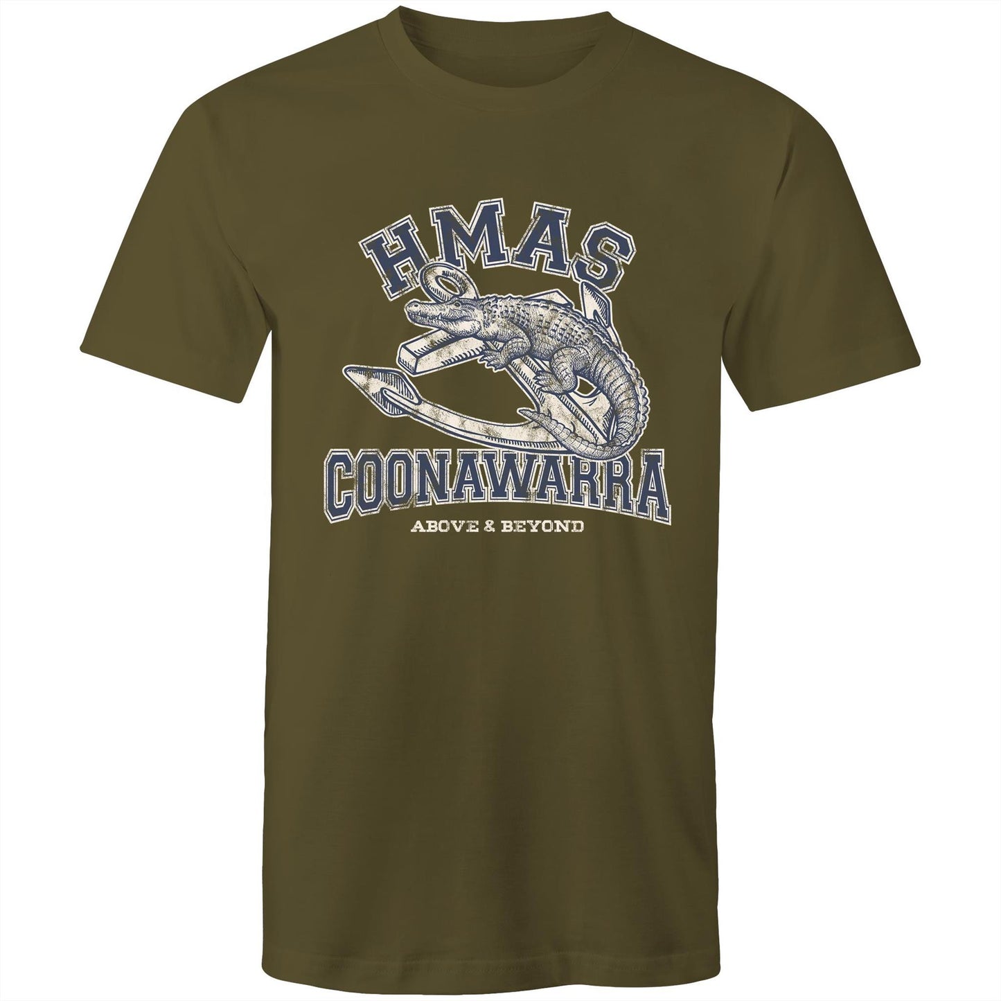 HMAS Coonawarra Men's T-shirt (style Alpha, blue)