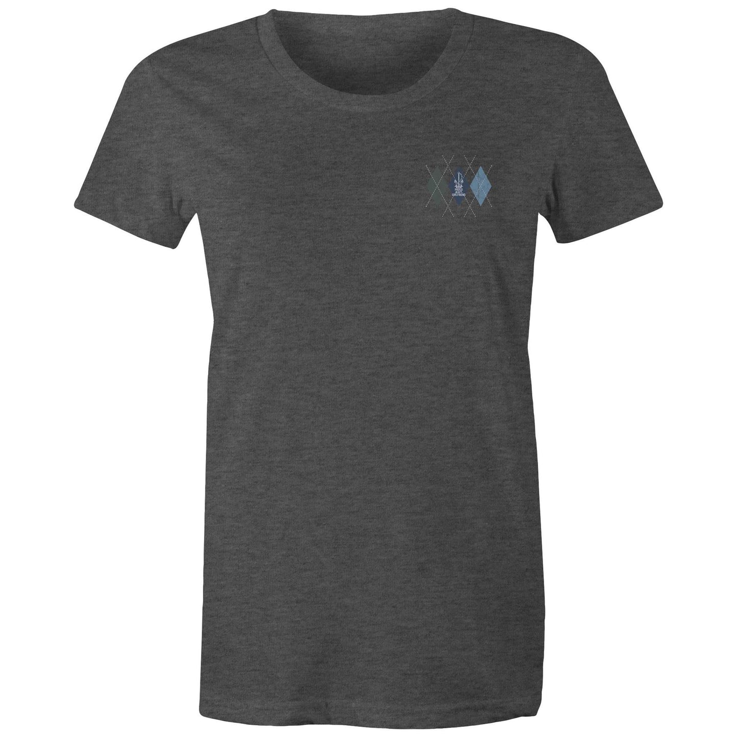 Proud Navy Girlfriend (Argyle) Women's T-shirt