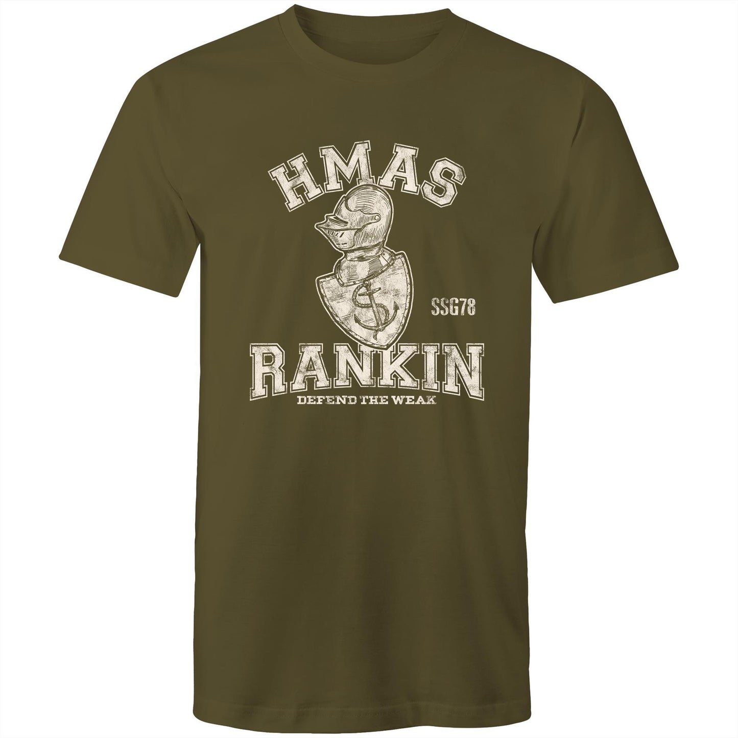 HMAS Rankin SSG78 Men's T-shirt (style Alpha, white)