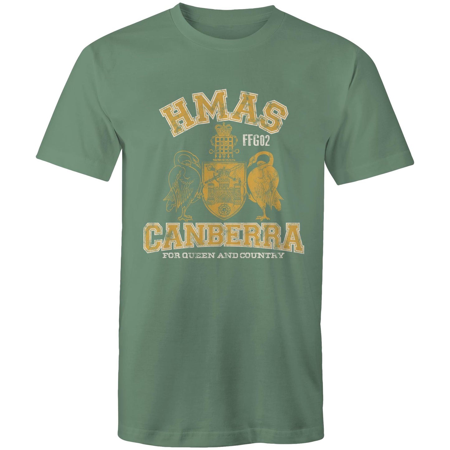 HMAS Canberra (II) FFG02 Men's T-shirt (style Alpha, colour)