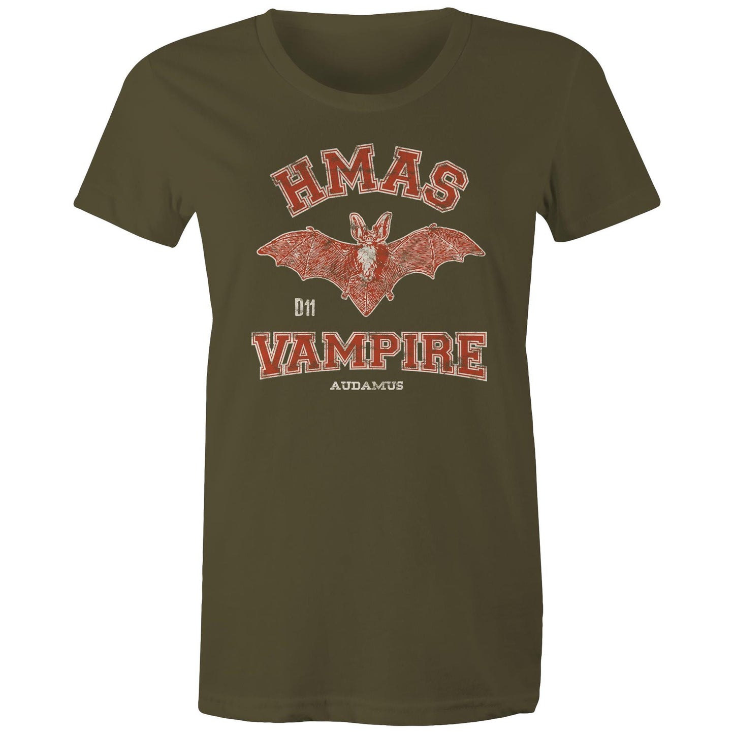 HMAS Vampire D11 Women's T-shirt (style Alpha, colour)