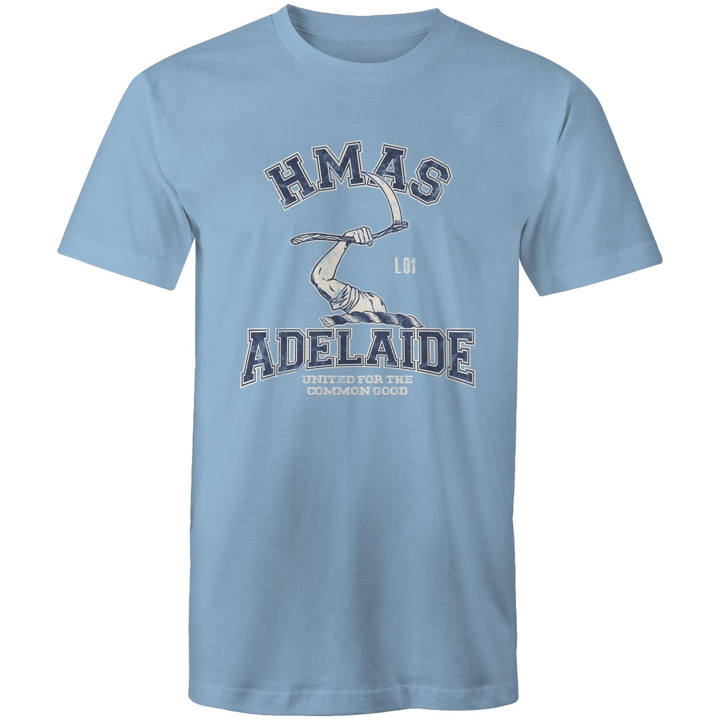 HMAS Adelaide (III) L01 Men's T-shirt (style Alpha, blue)