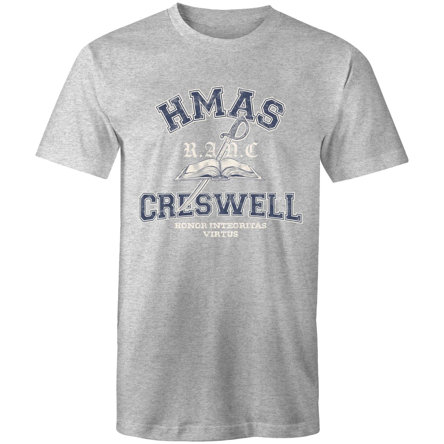 HMAS Creswell Men's T-shirt (Style Alpha, blue)