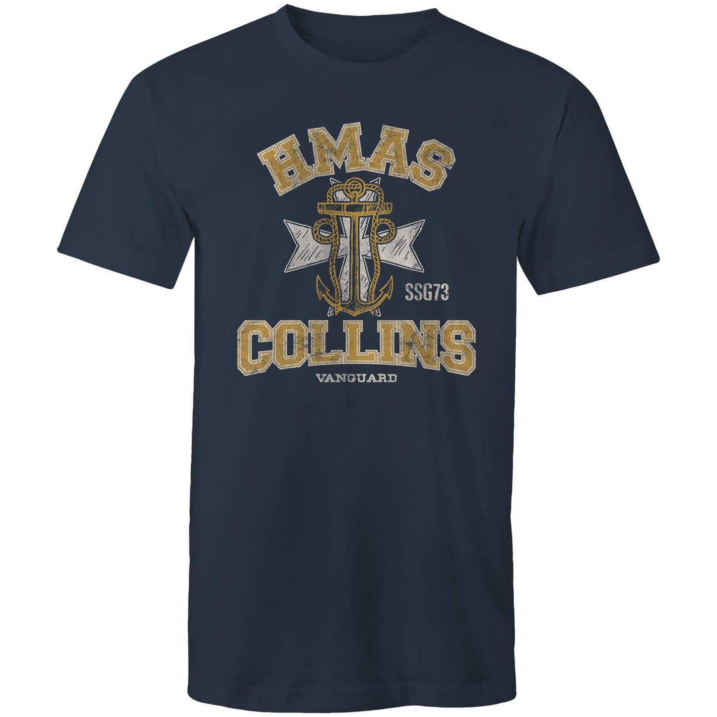 HMAS Collins SSG73 Men's T-shirt (style Alpha, colour)