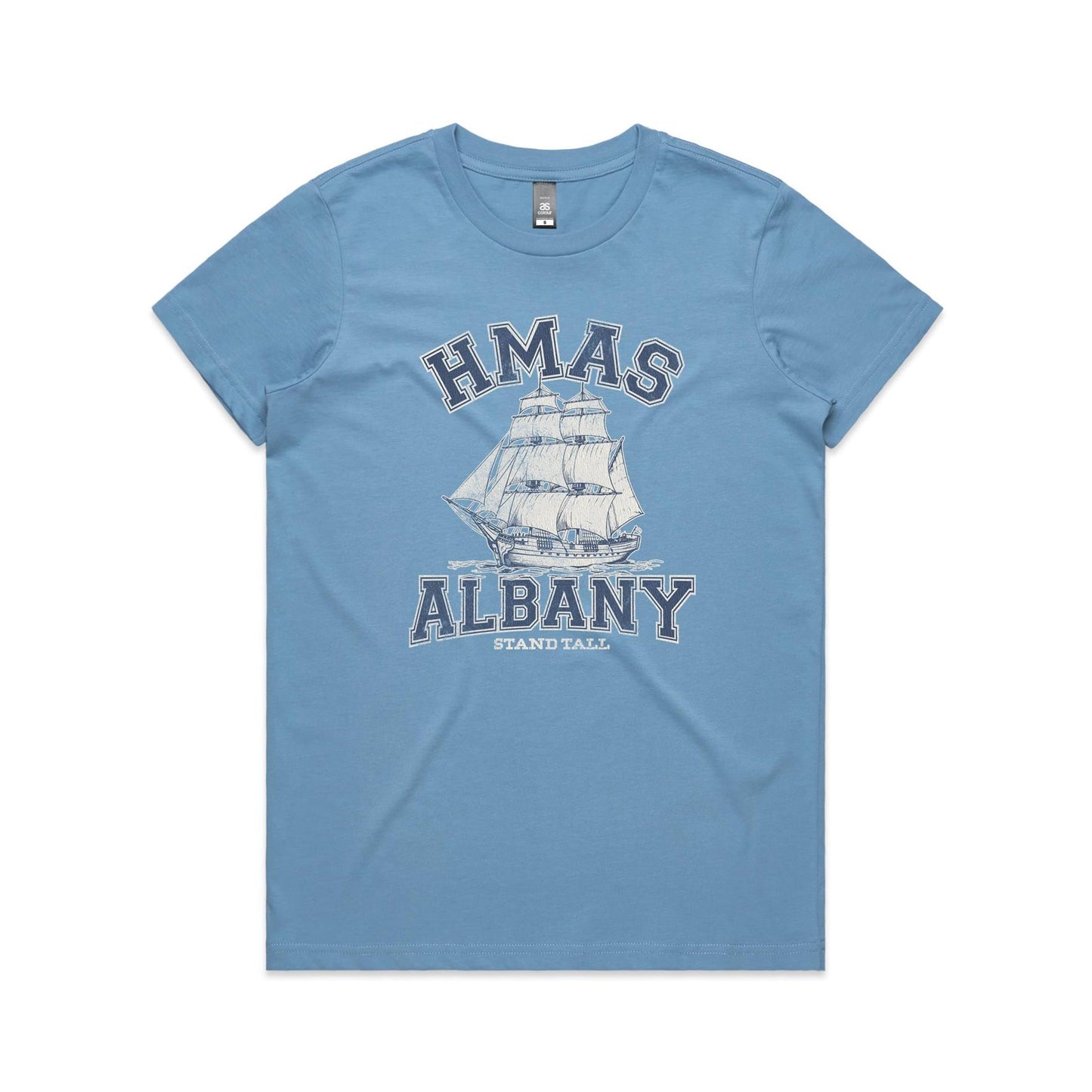 HMAS Albany P86 Women's T-shirt (style Alpha, blue)