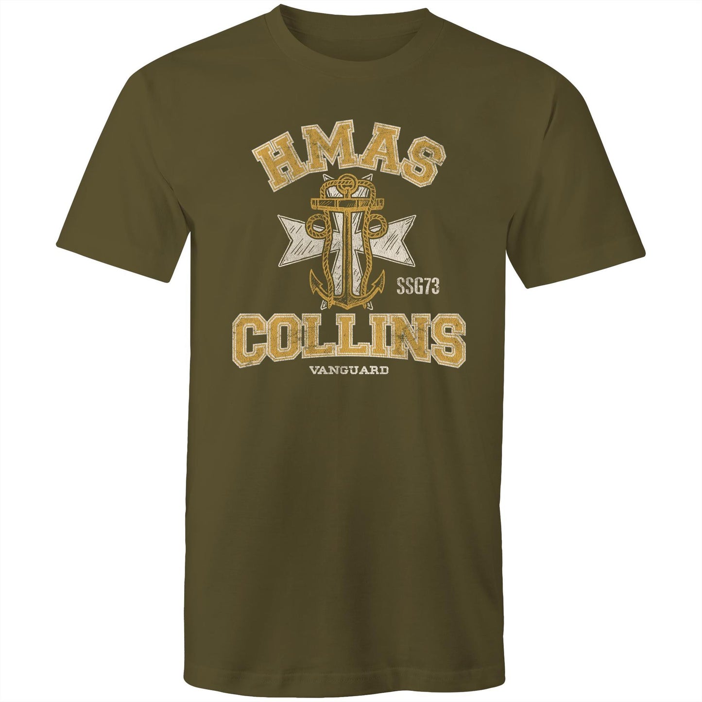 HMAS Collins SSG73 Men's T-shirt (style Alpha, colour)