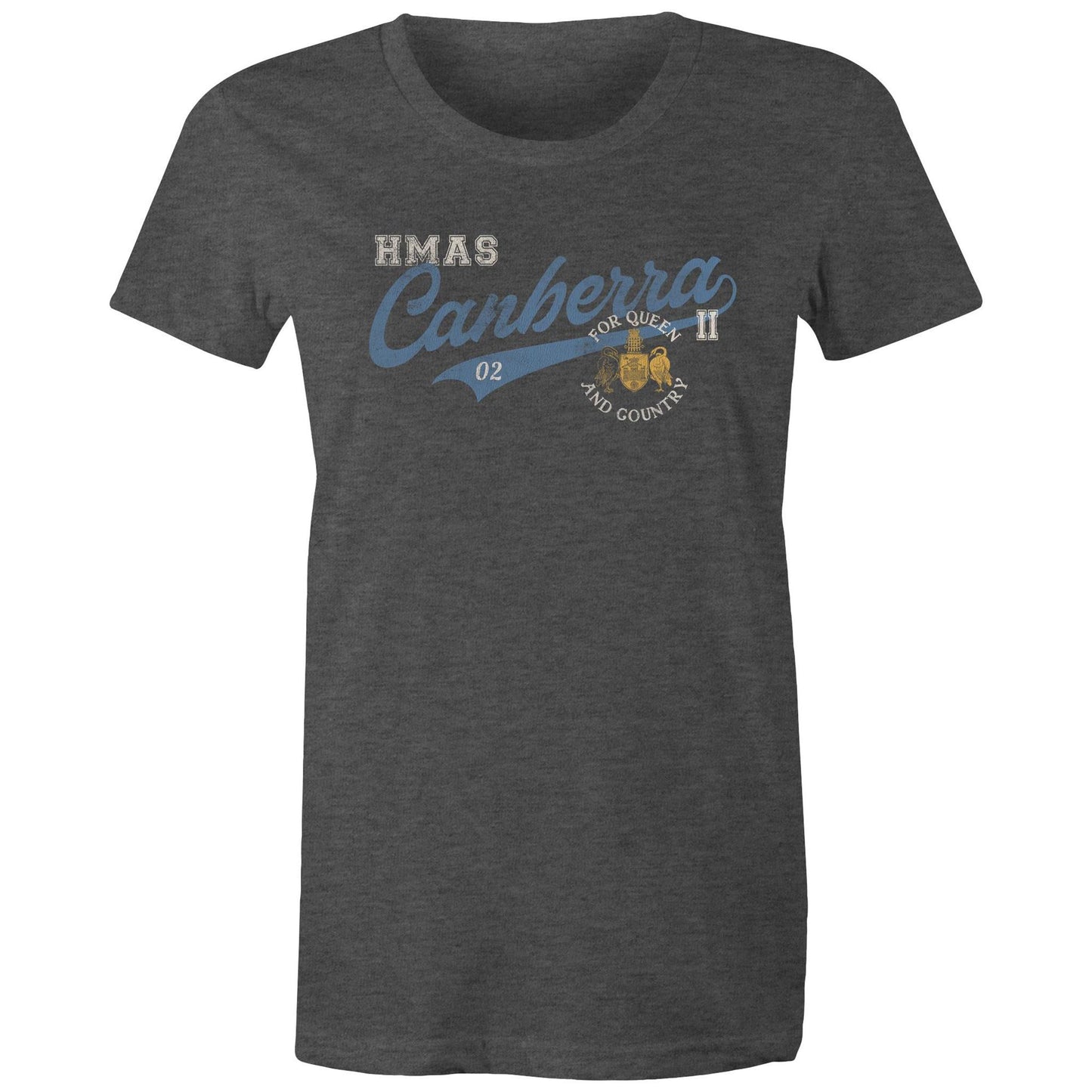HMAS Canberra (II) FFG02 Women's T-shirt (style Bravo)