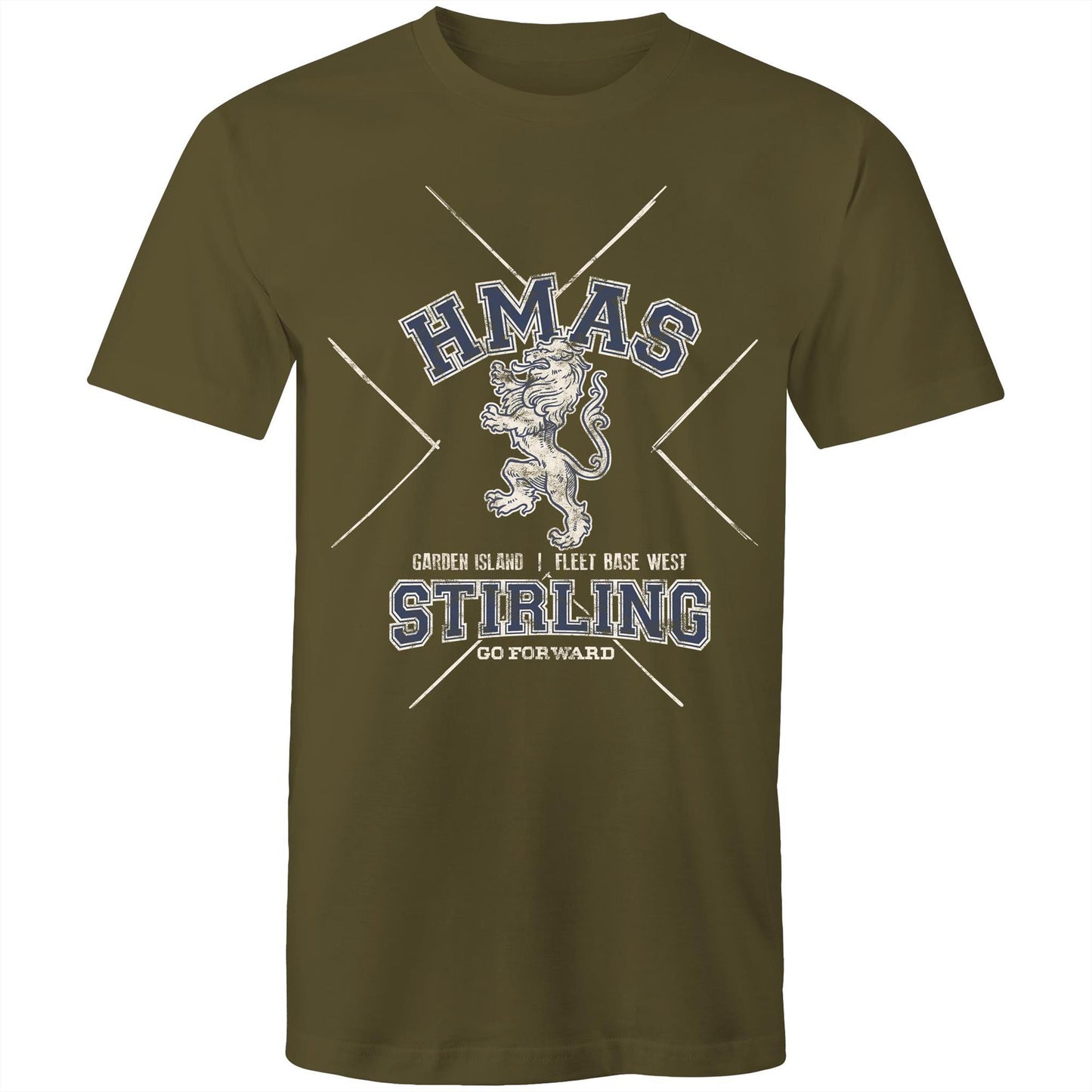 HMAS Stirling Men's T-shirt (style Alpha, blue)