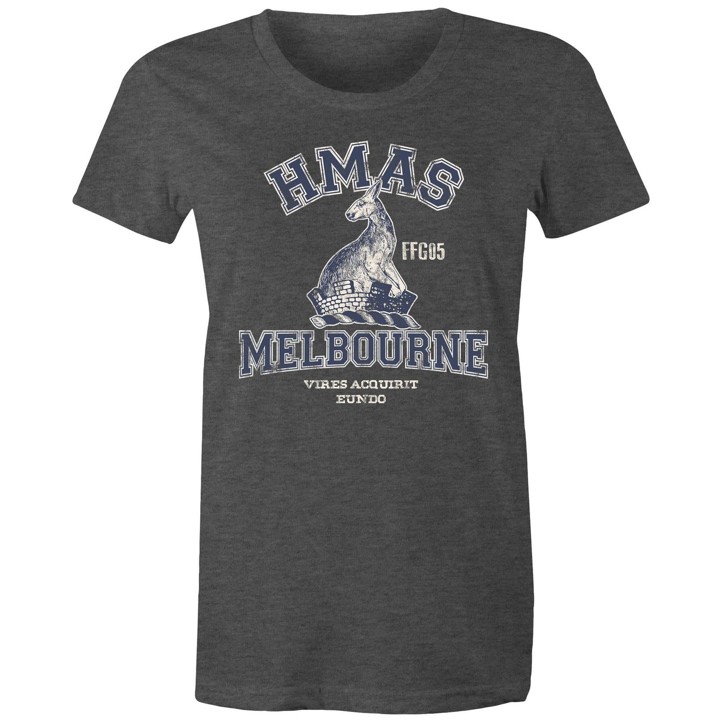 HMAS Melbourne (III) FFG05 Women's T-shirt (style Alpha, blue)