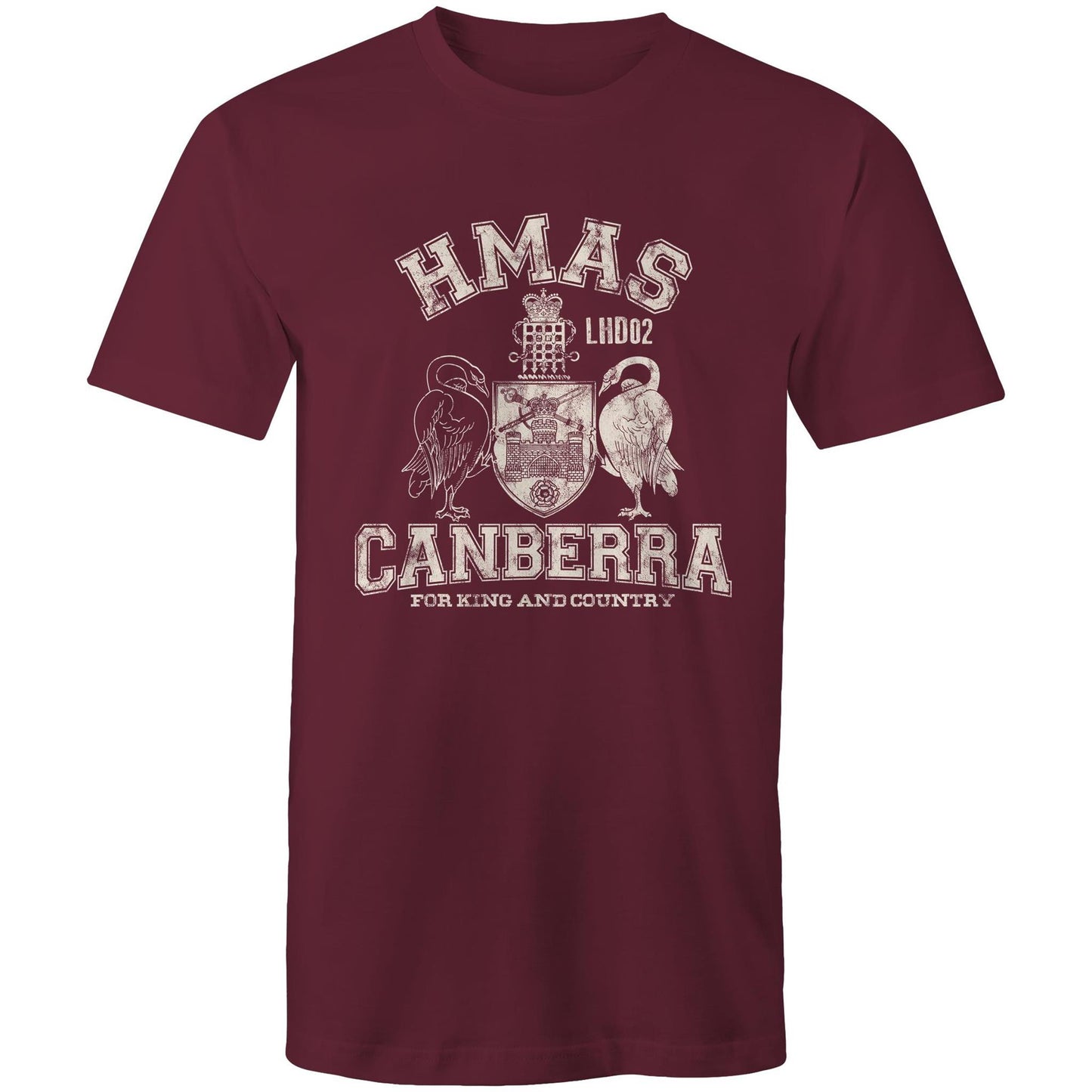HMAS Canberra (III) L02 Men's T-shirt (style Alpha, white)