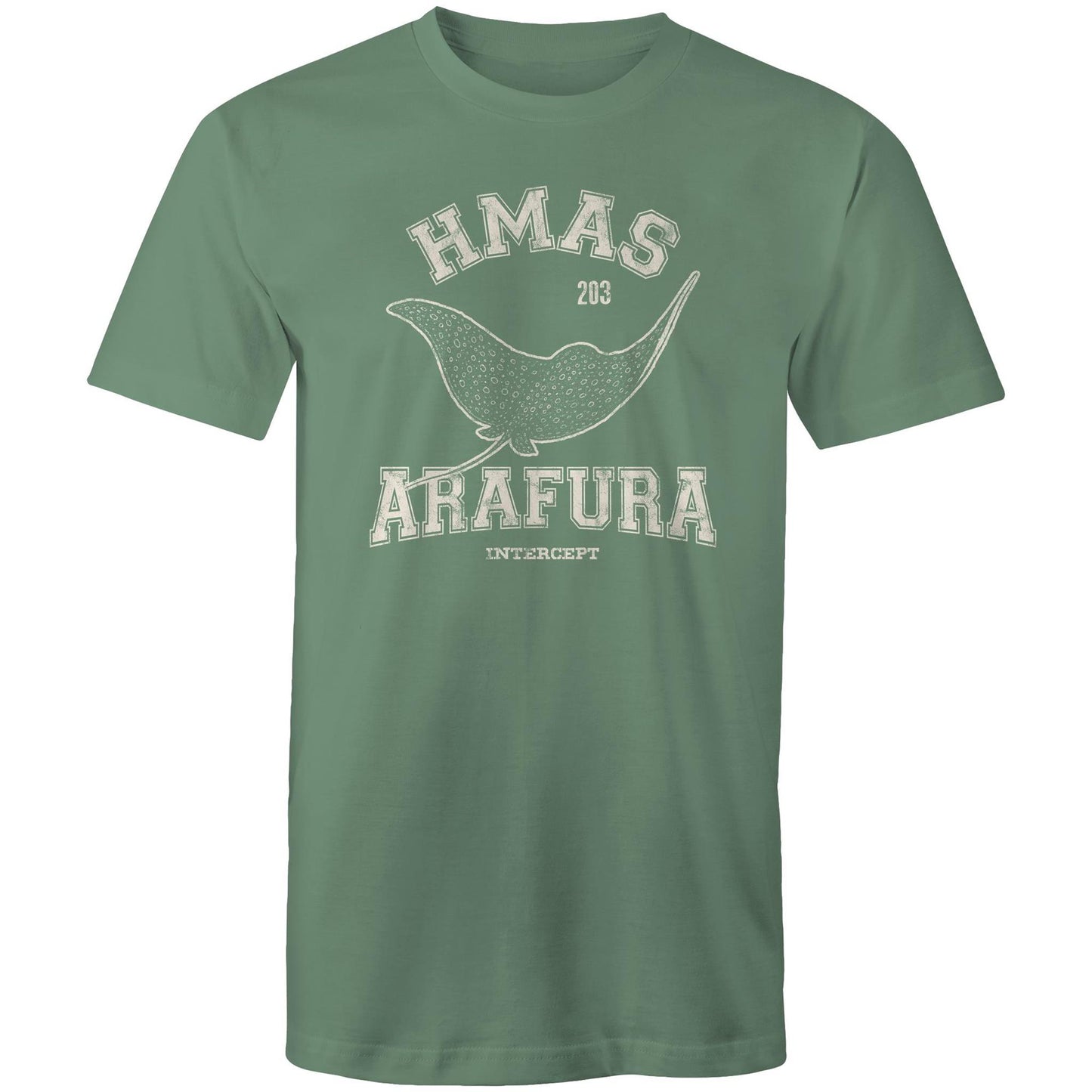 HMAS Arafura OPV203 Men's T-shirt (style Alpha, white)
