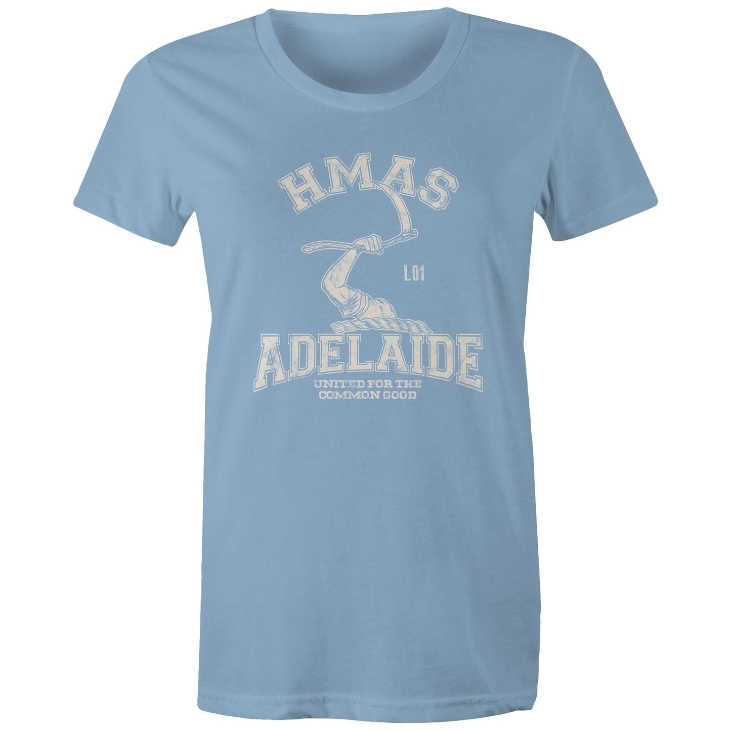 HMAS Adelaide (III) L01 Women's T-shirt (style Alpha, white)