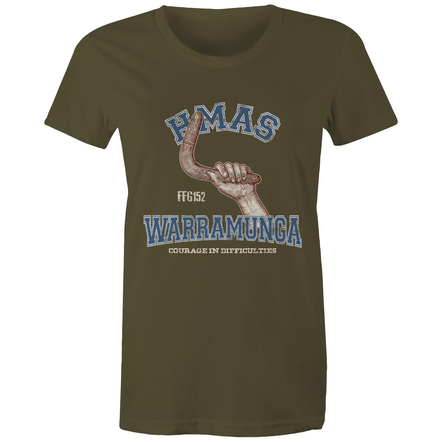 HMAS Warramunga (II) FFH152 Women's T-shirt (style Alpha, colour)