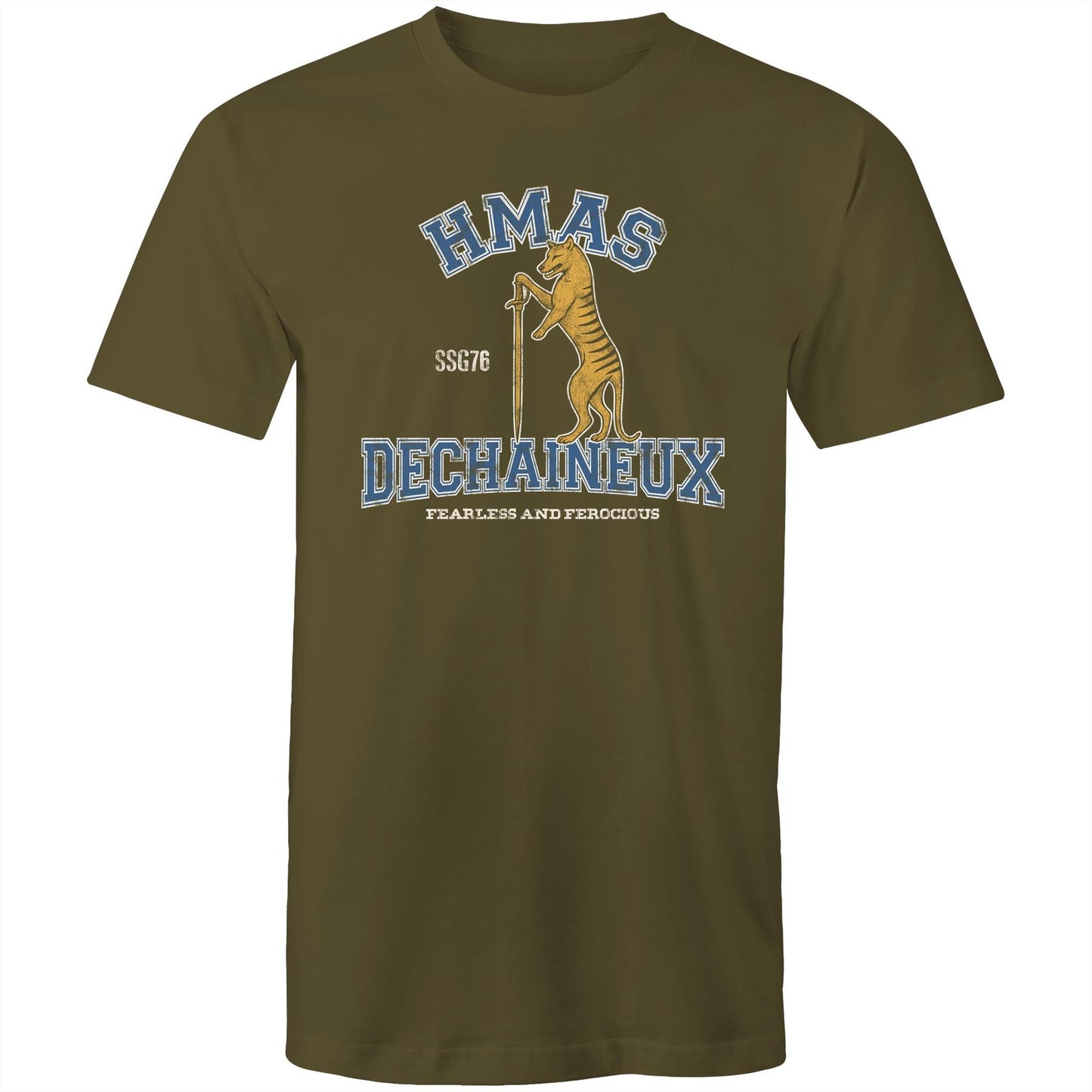 HMAS Dechaineux SSG76 Men's T-shirt (style Alpha, colour)