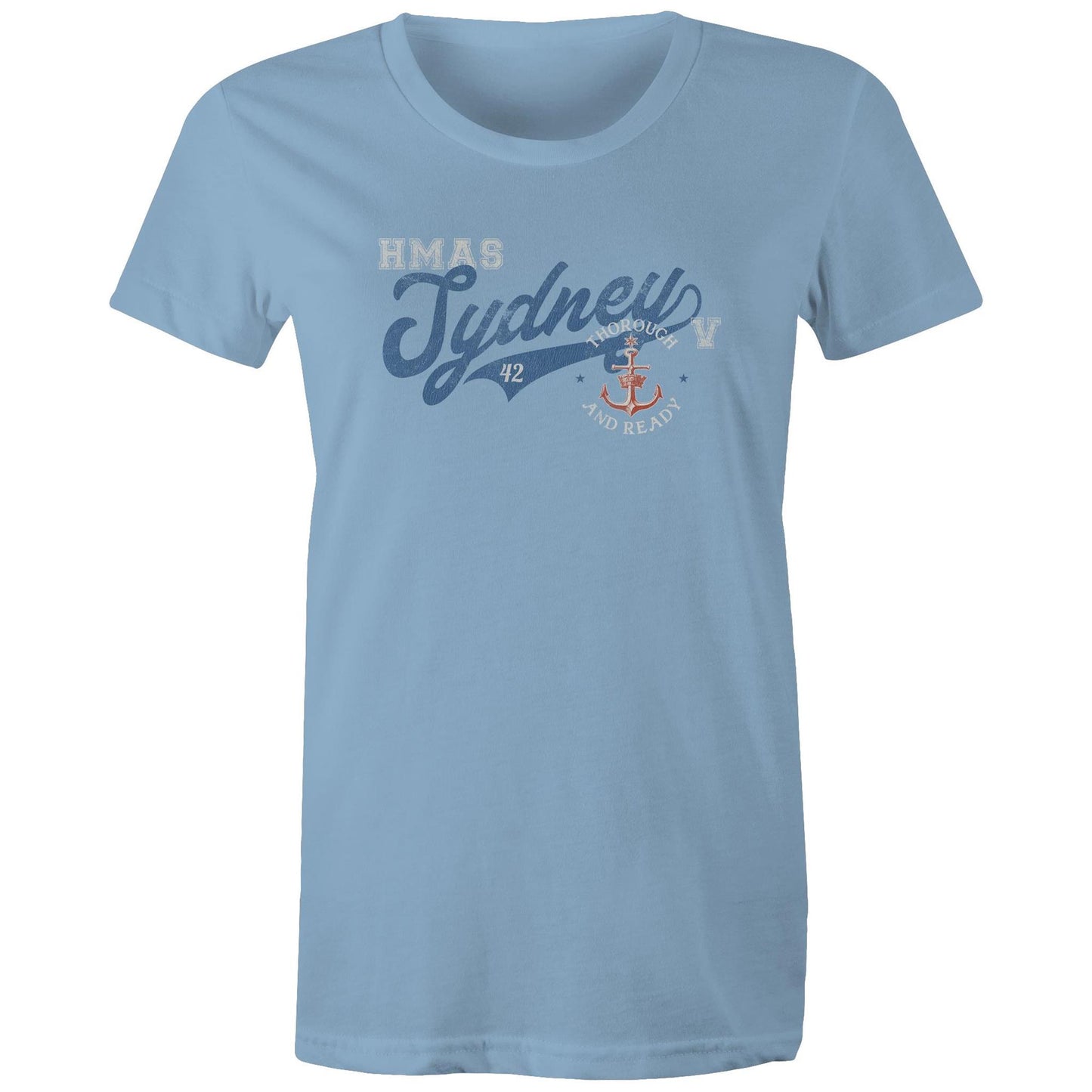 HMAS Sydney (V) DDG42 Women's T-shirt (style Bravo)