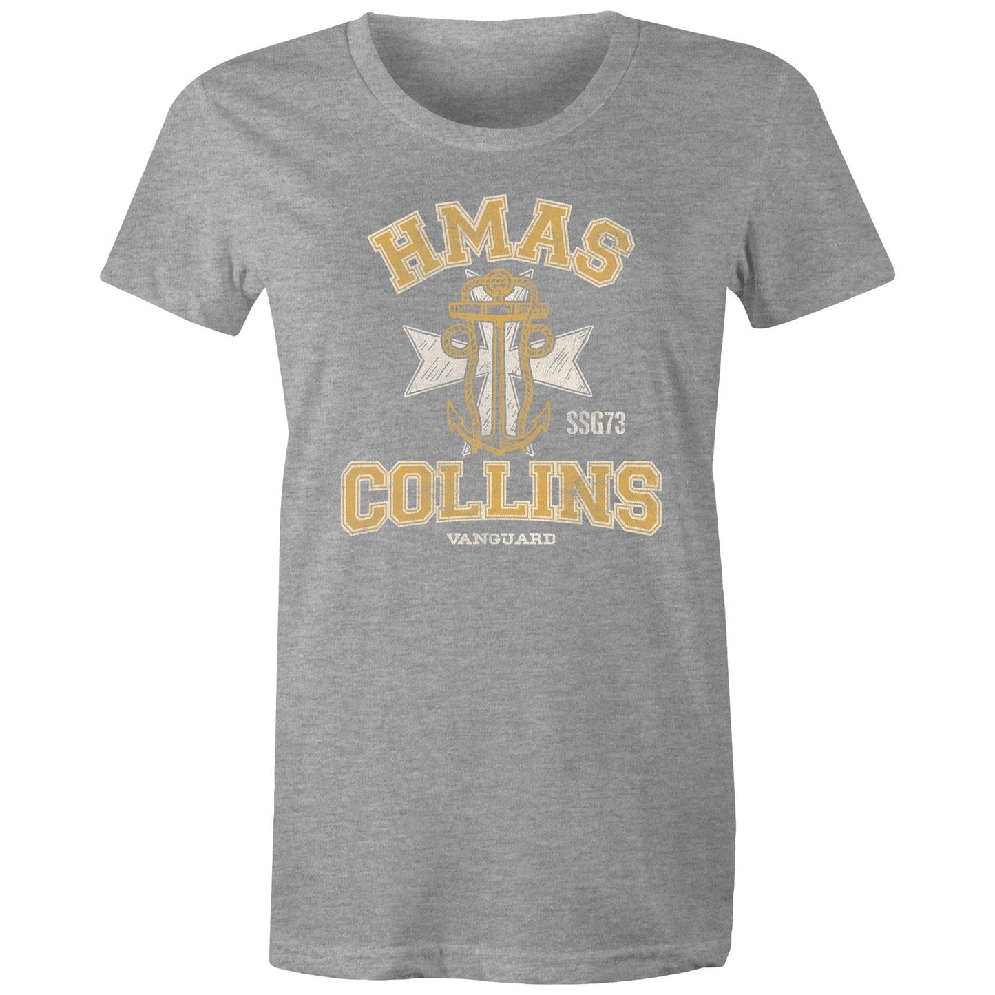 HMAS Collins SSG73 Women's T-shirt (style Alpha, colour)