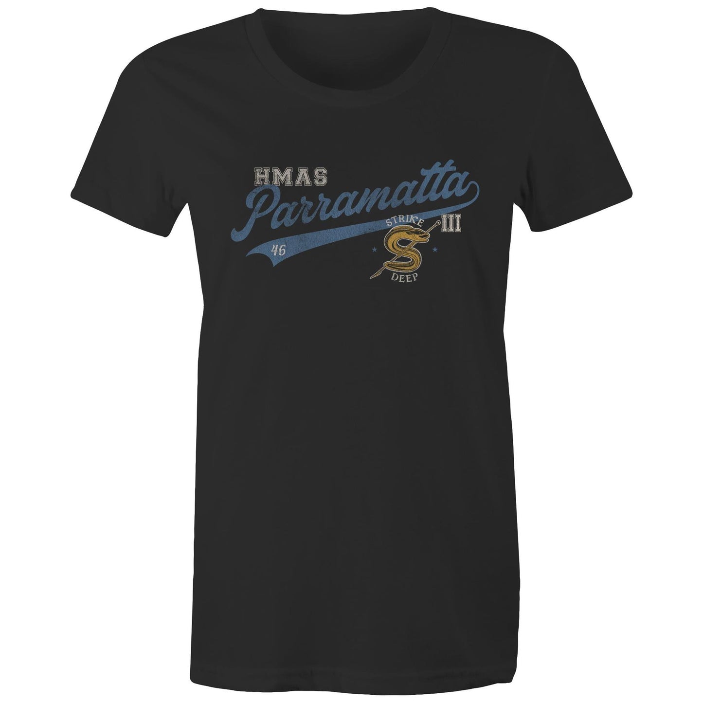 HMAS Parramatta (III) DE46 Women's T-shirt (style Bravo)