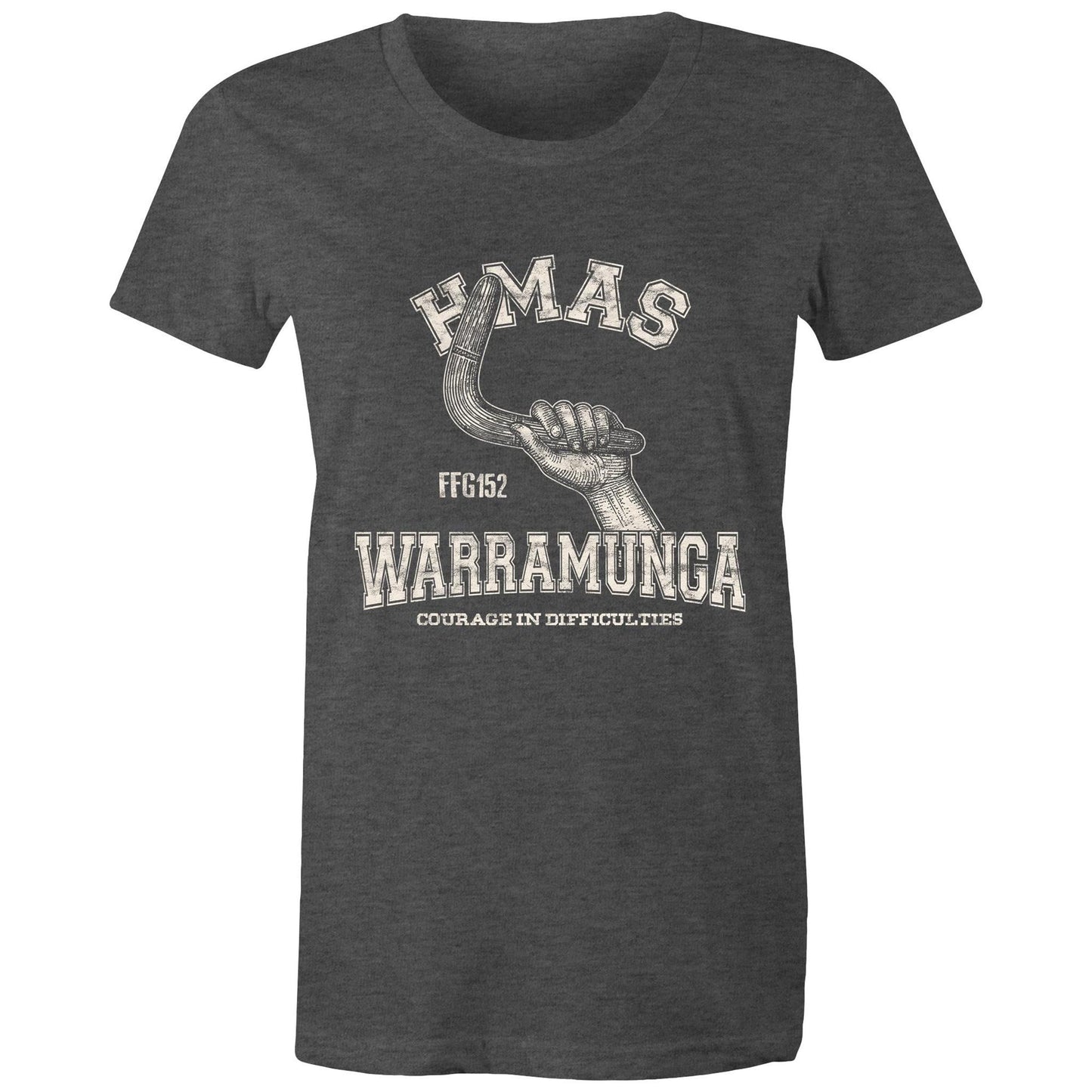 HMAS Warramunga (II) FFH152 Women's T-shirt (style Alpha, white)
