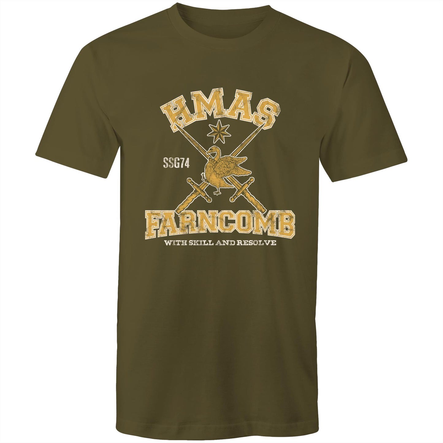 HMAS Farncomb SSG74 Men's T-shirt (style Alpha, colour)
