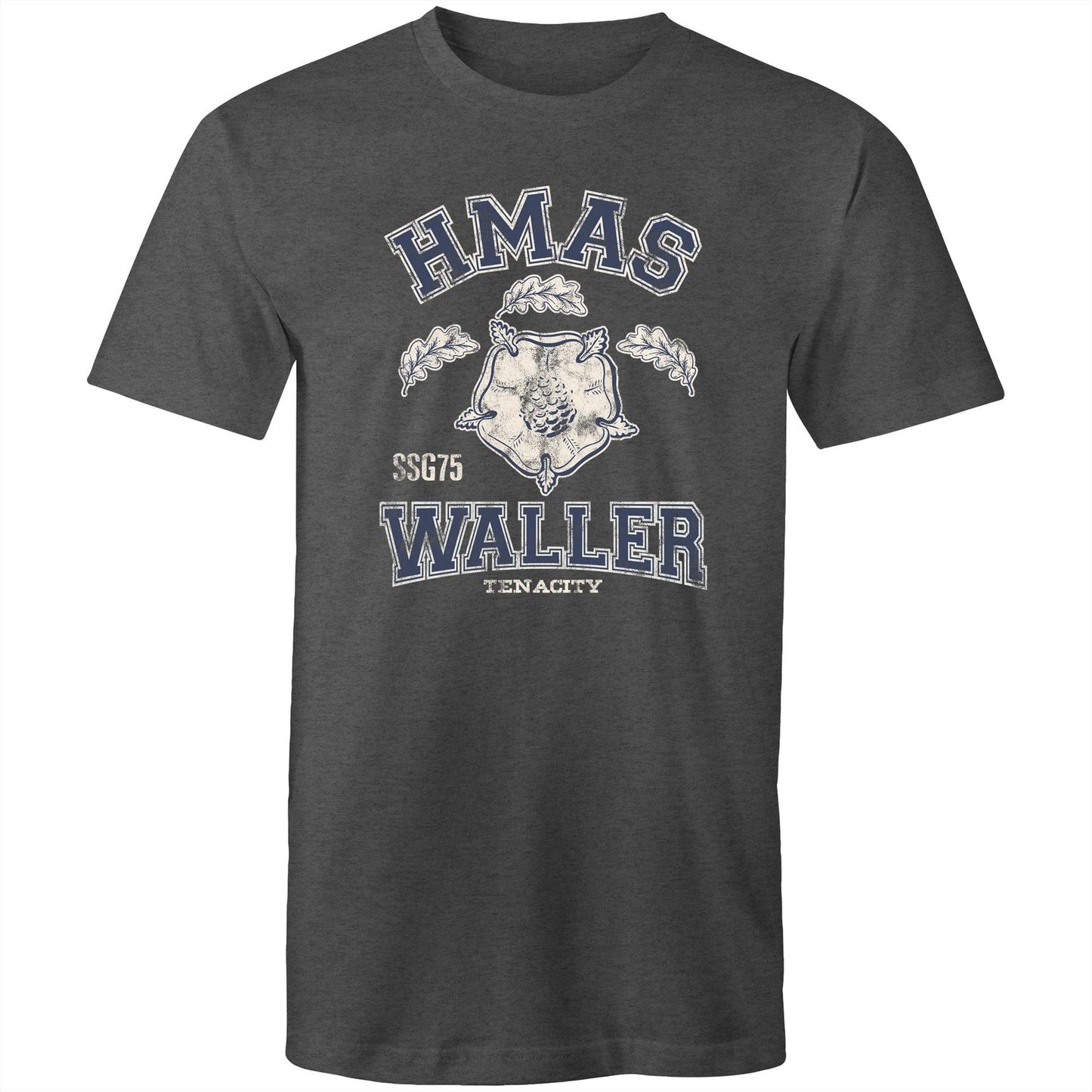HMAS Waller SSG75 Men's T-shirt (style Alpha, blue)