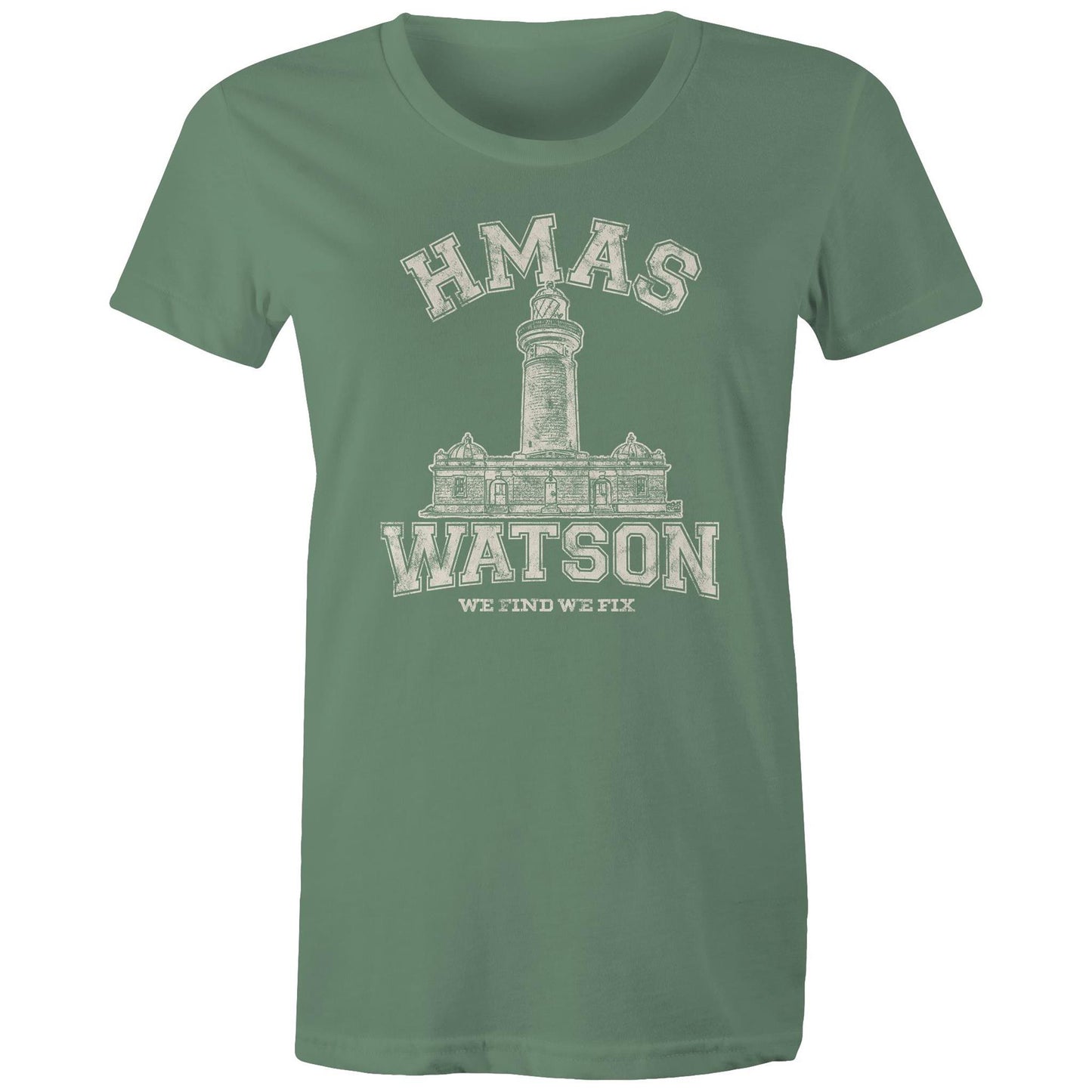 HMAS Watson Women's T-shirt (style Alpha, white)