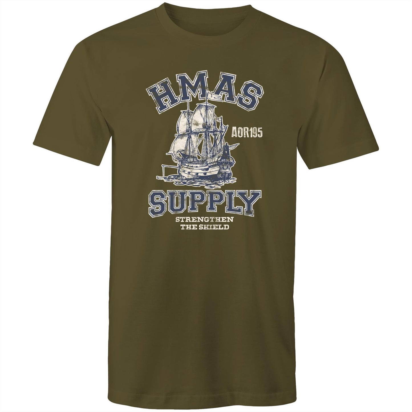 HMAS Supply AOR195 Men's T-shirt (style Alpha, blue)