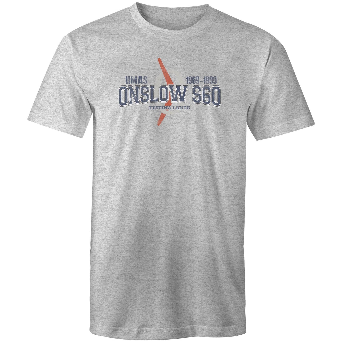 HMAS Onslow S60 Men's T-shirt (style Oscar Bravo)
