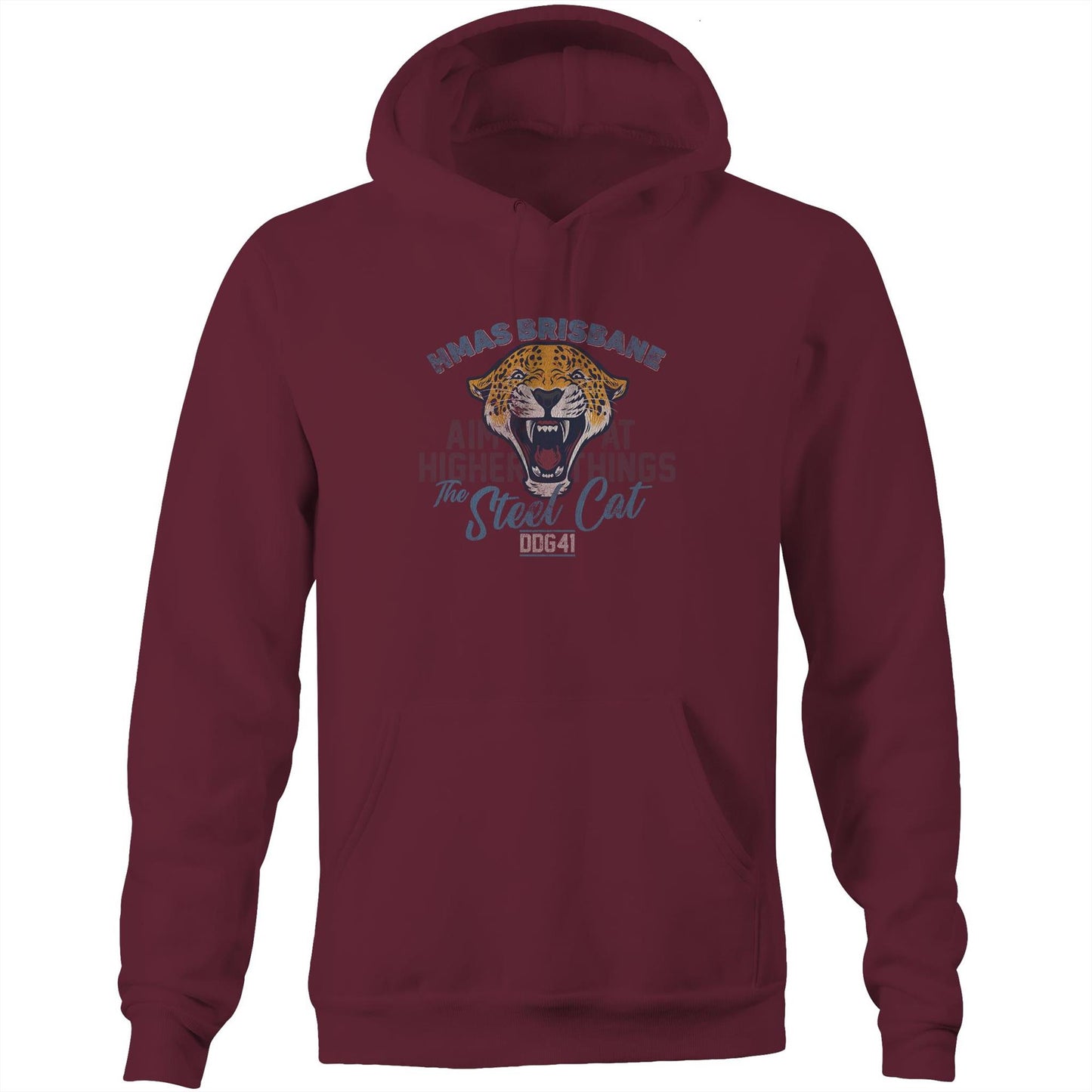 HMAS Brisbane (III) DDG41 Men's Hoodie (Mascot style 1)