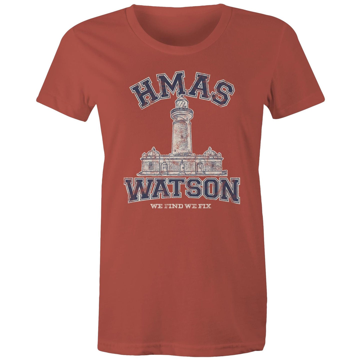 HMAS Watson Women's T-shirt (style Alpha, blue)