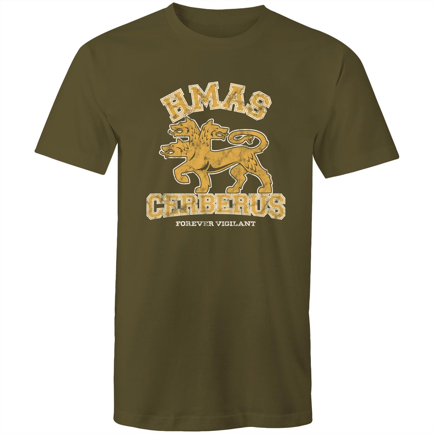 HMAS Cerberus Men's T-shirt (style Alpha, colour)