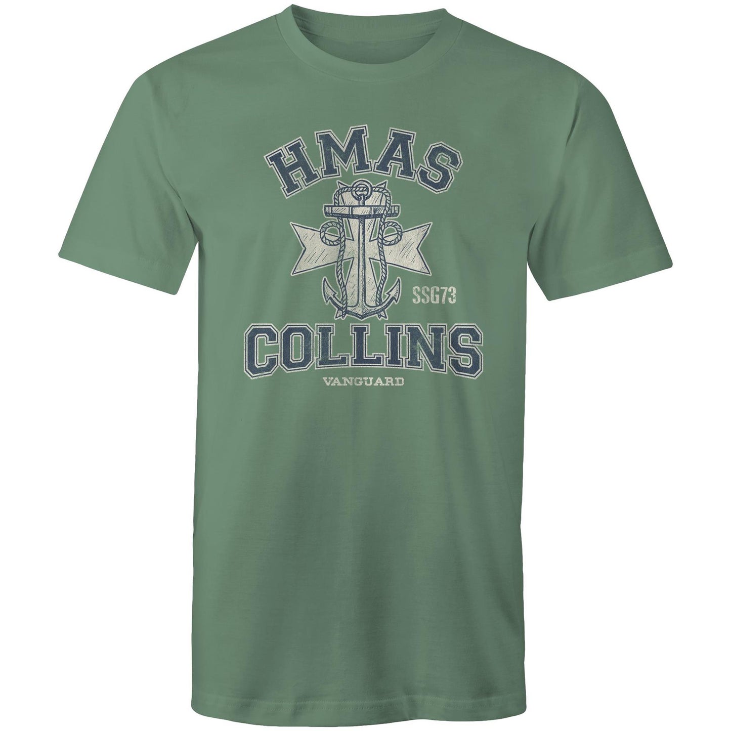 HMAS Collins SSG73 Men's T-shirt (style Alpha, blue)