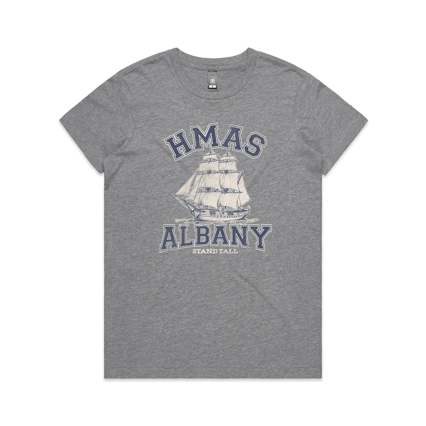 HMAS Albany P86 Women's T-shirt (style Alpha, blue)