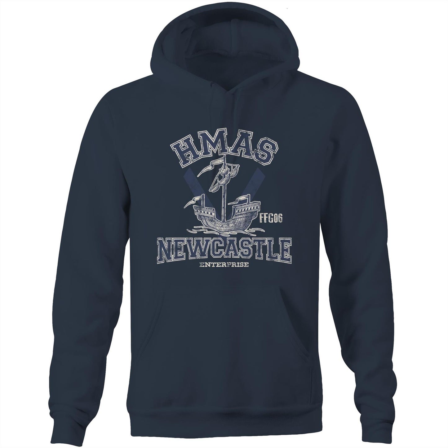 HMAS Newcastle FFG06 Men's Hoodie (style Alpha)