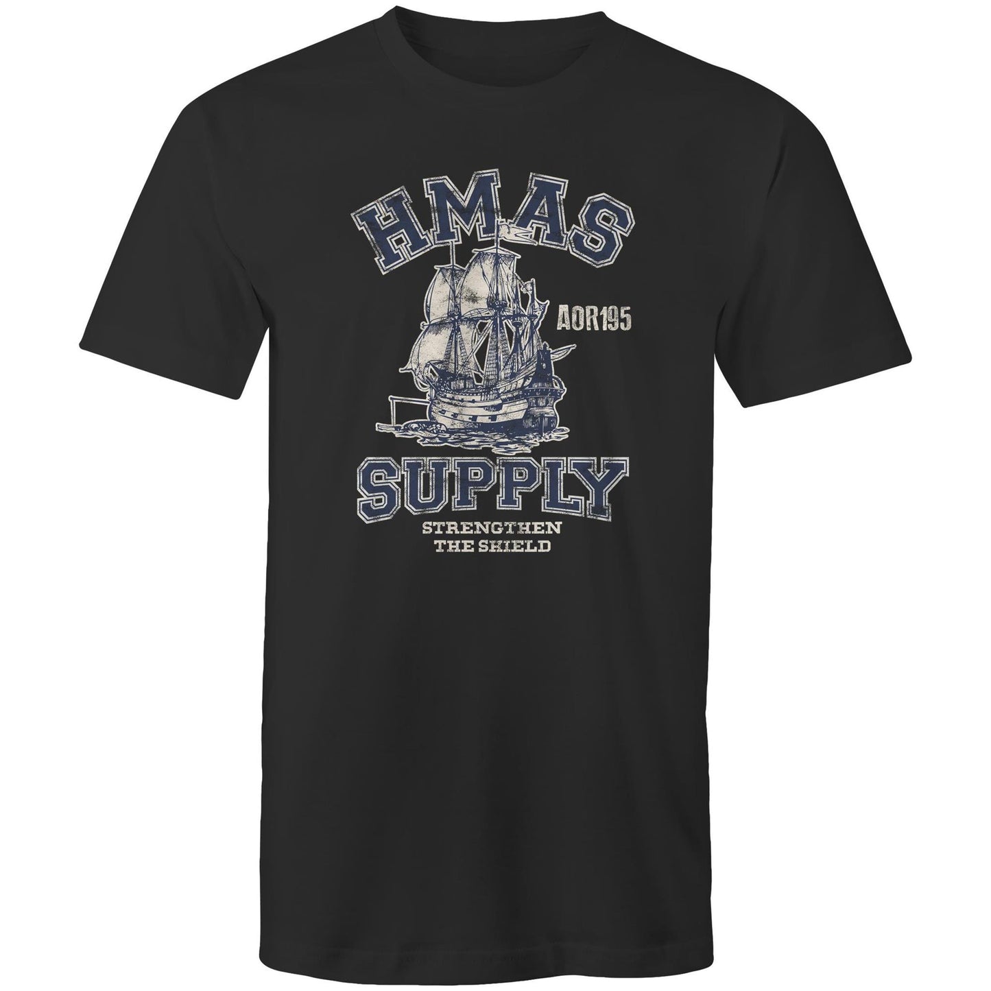 HMAS Supply AOR195 Men's T-shirt (style Alpha, blue)