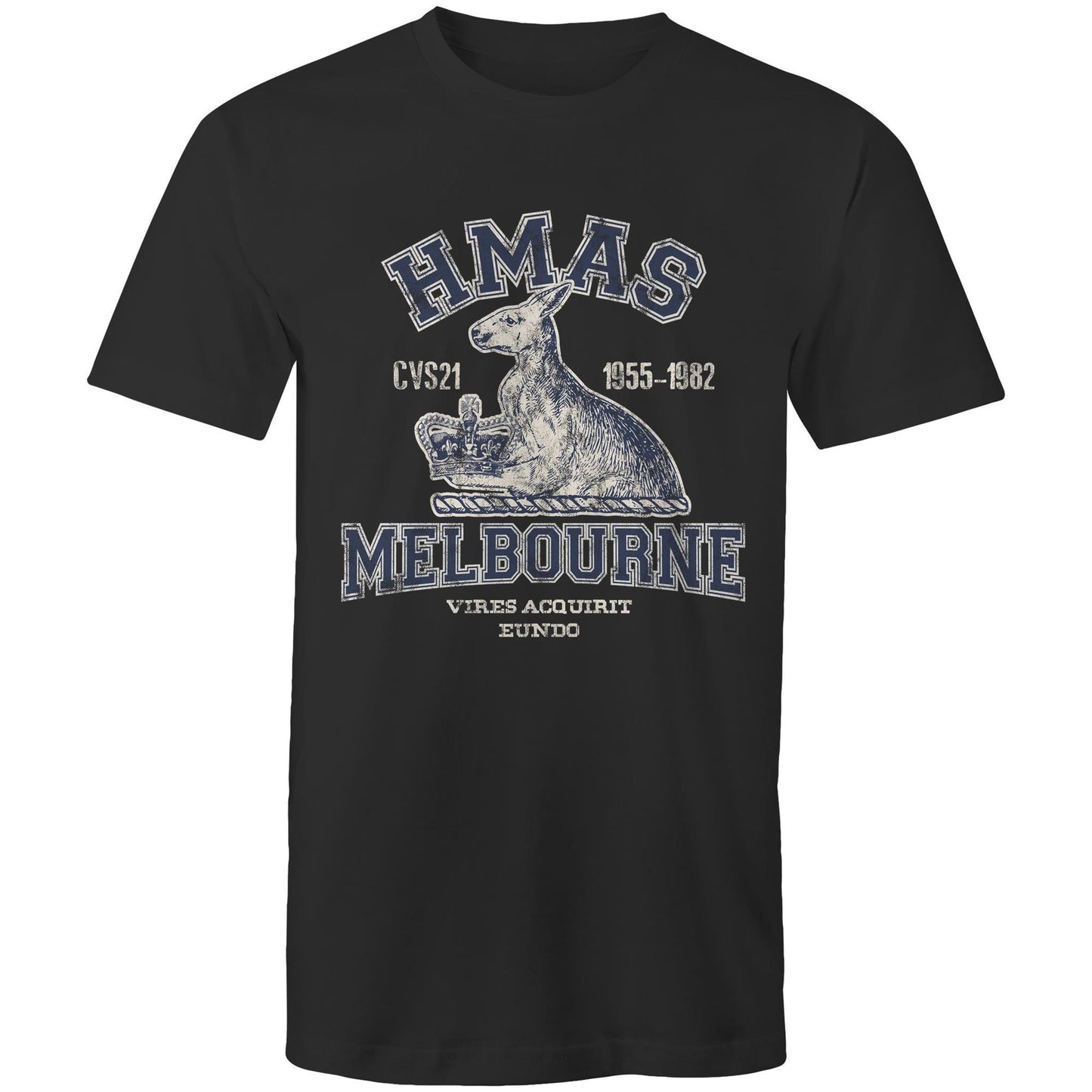 HMAS Melbourne (II) CVS21 Men's T-shirt (style Alpha, blue)