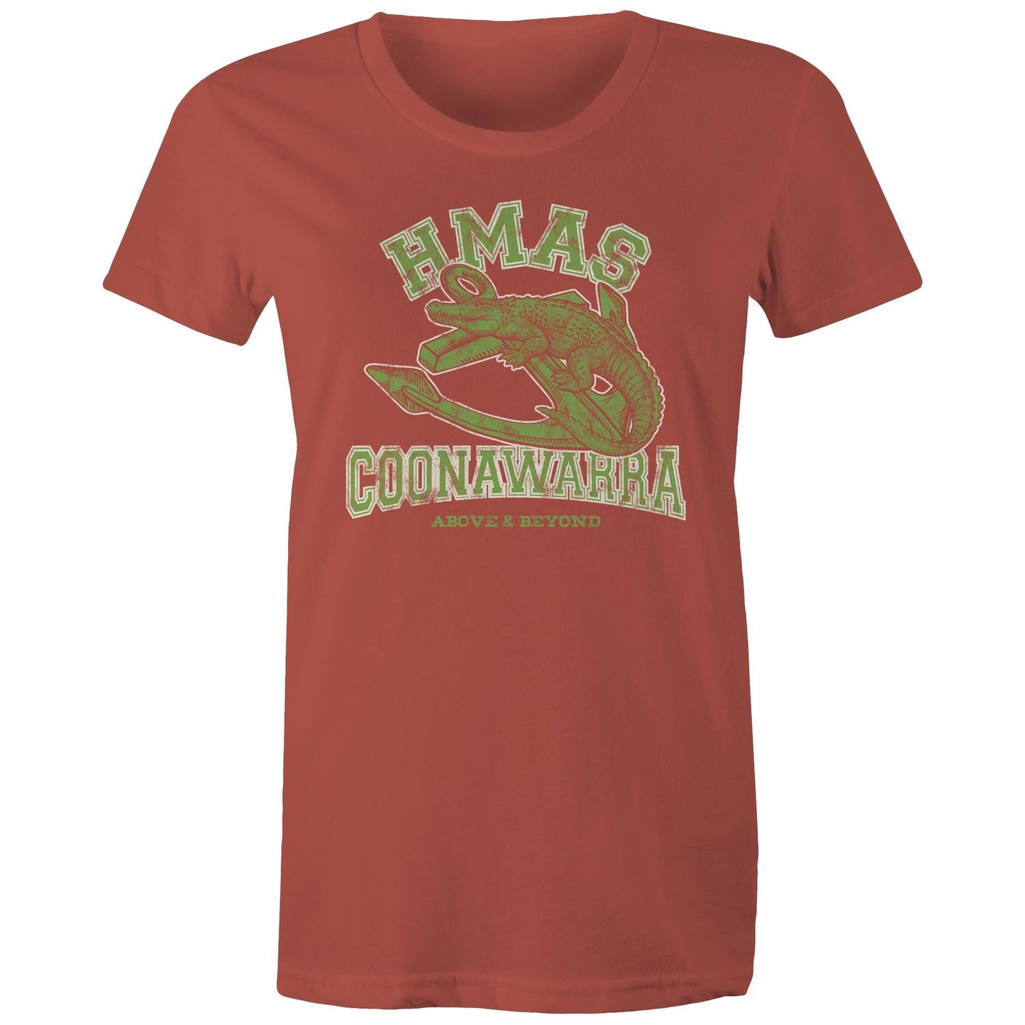 HMAS Coonawarra Women's T-shirt (style Alpha, colour)