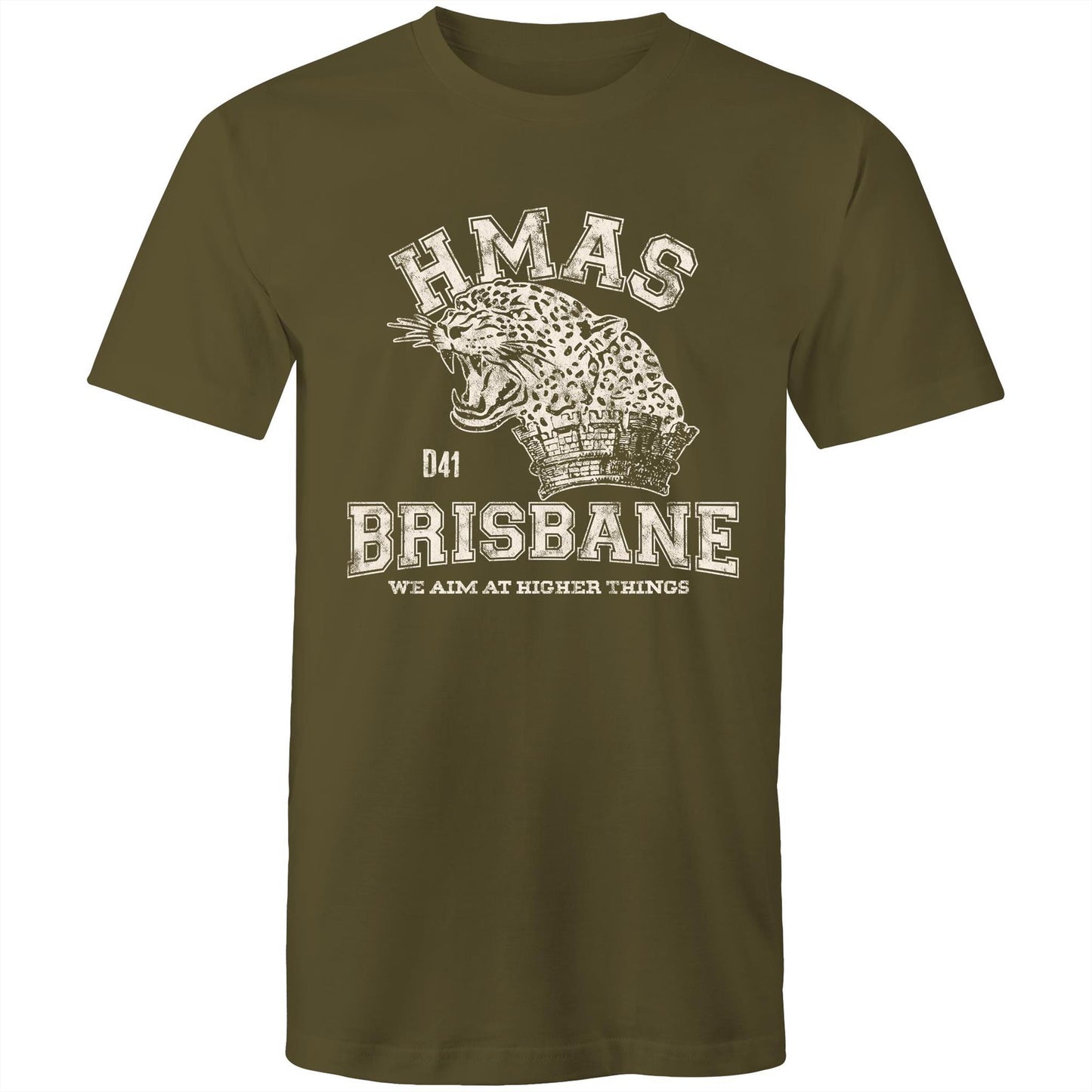 HMAS Brisbane (II) D41 Men's T-shirt (style Alpha, white)