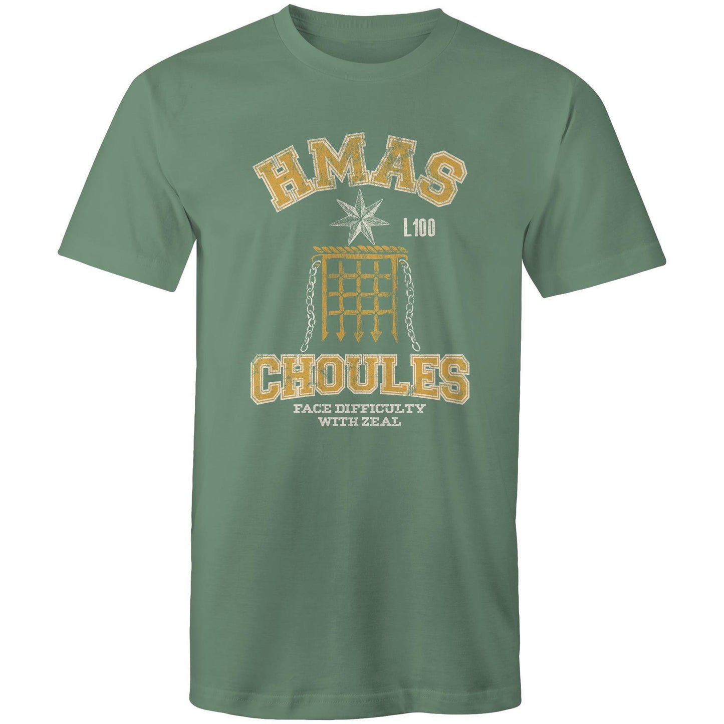 HMAS Choules L100 Men's T-shirt (style Alpha, colour)