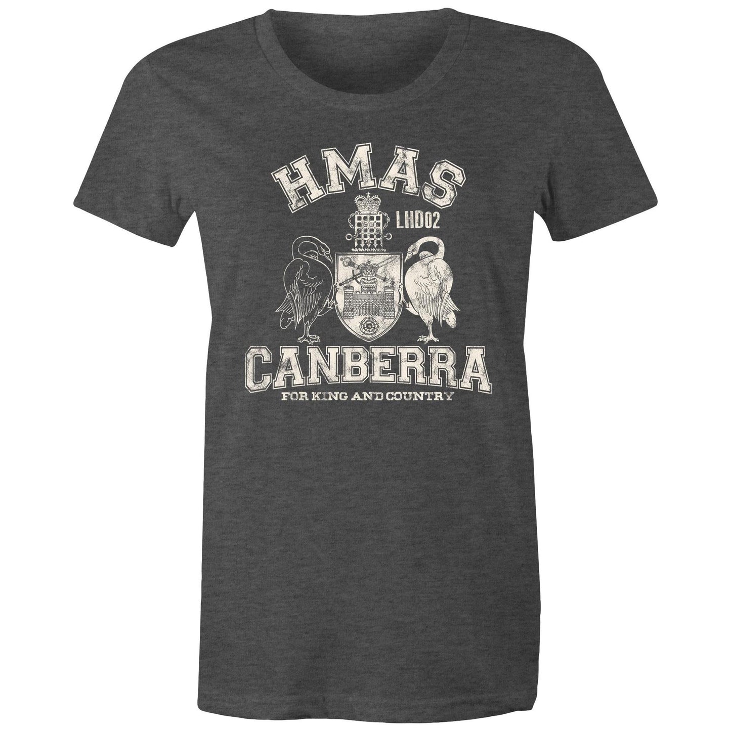 HMAS Canberra (III) L02 Women's T-shirt (style Alpha, white)