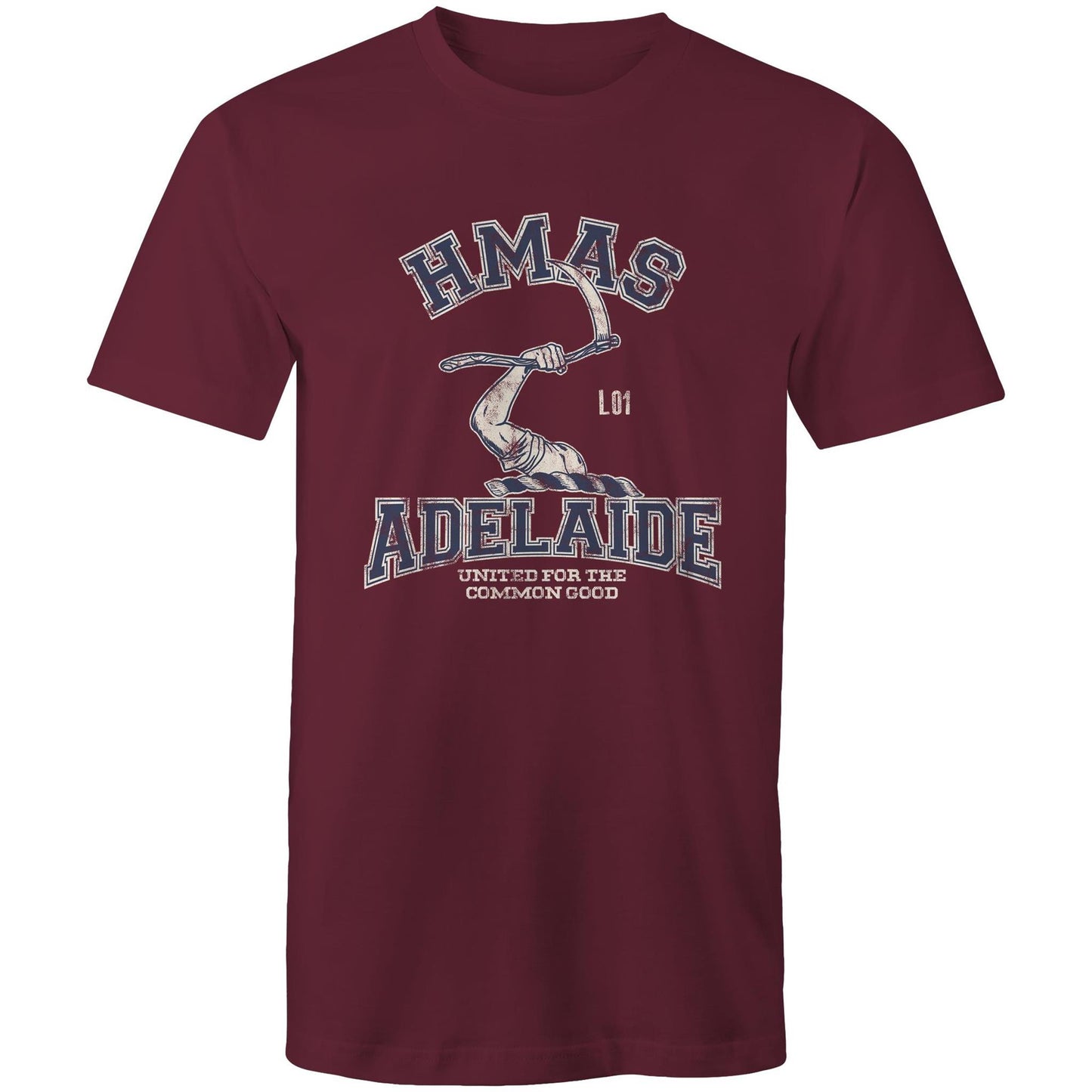 HMAS Adelaide (III) L01 Men's T-shirt (style Alpha, blue)