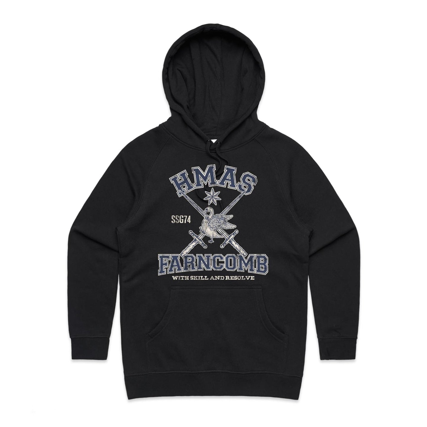 HMAS Farncomb SSG74 Women's Hoodie (style Alpha)