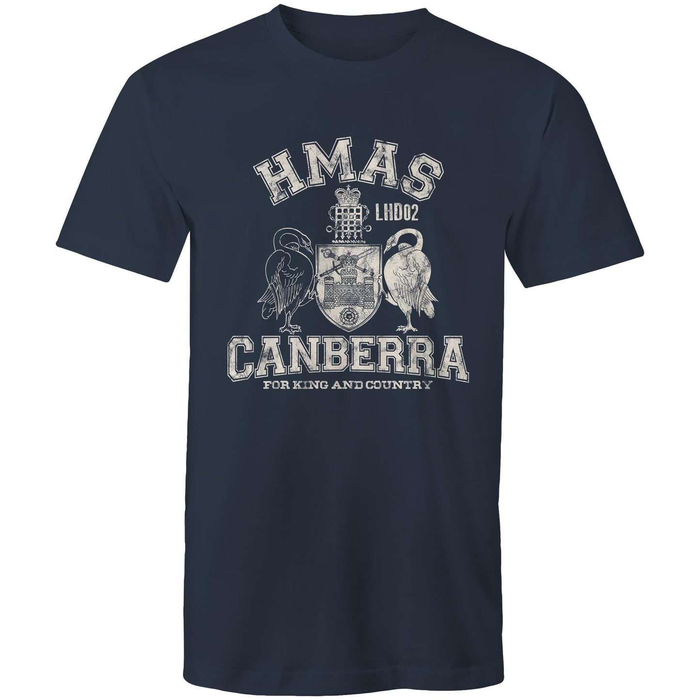 HMAS Canberra (III) L02 Men's T-shirt (style Alpha, white)
